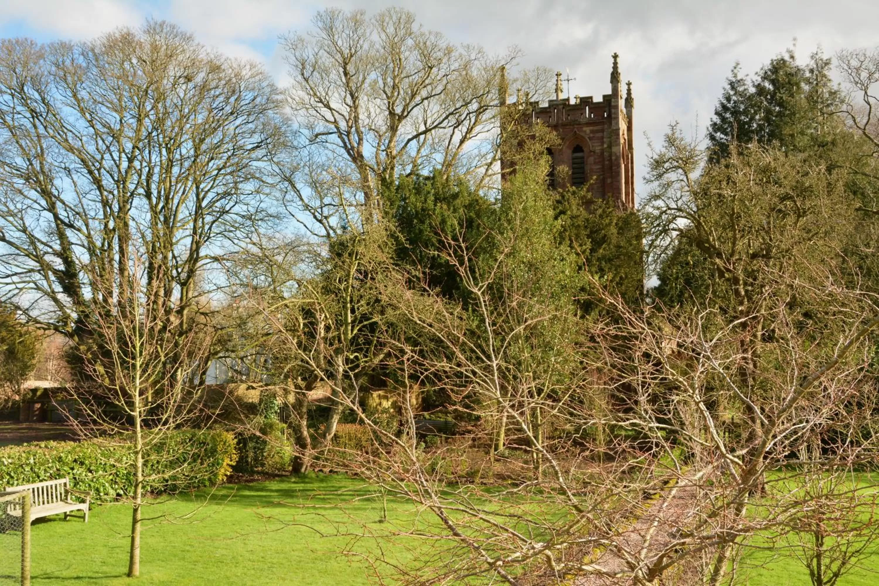 Garden in Church Farm B&B near Telford and Ironbridge