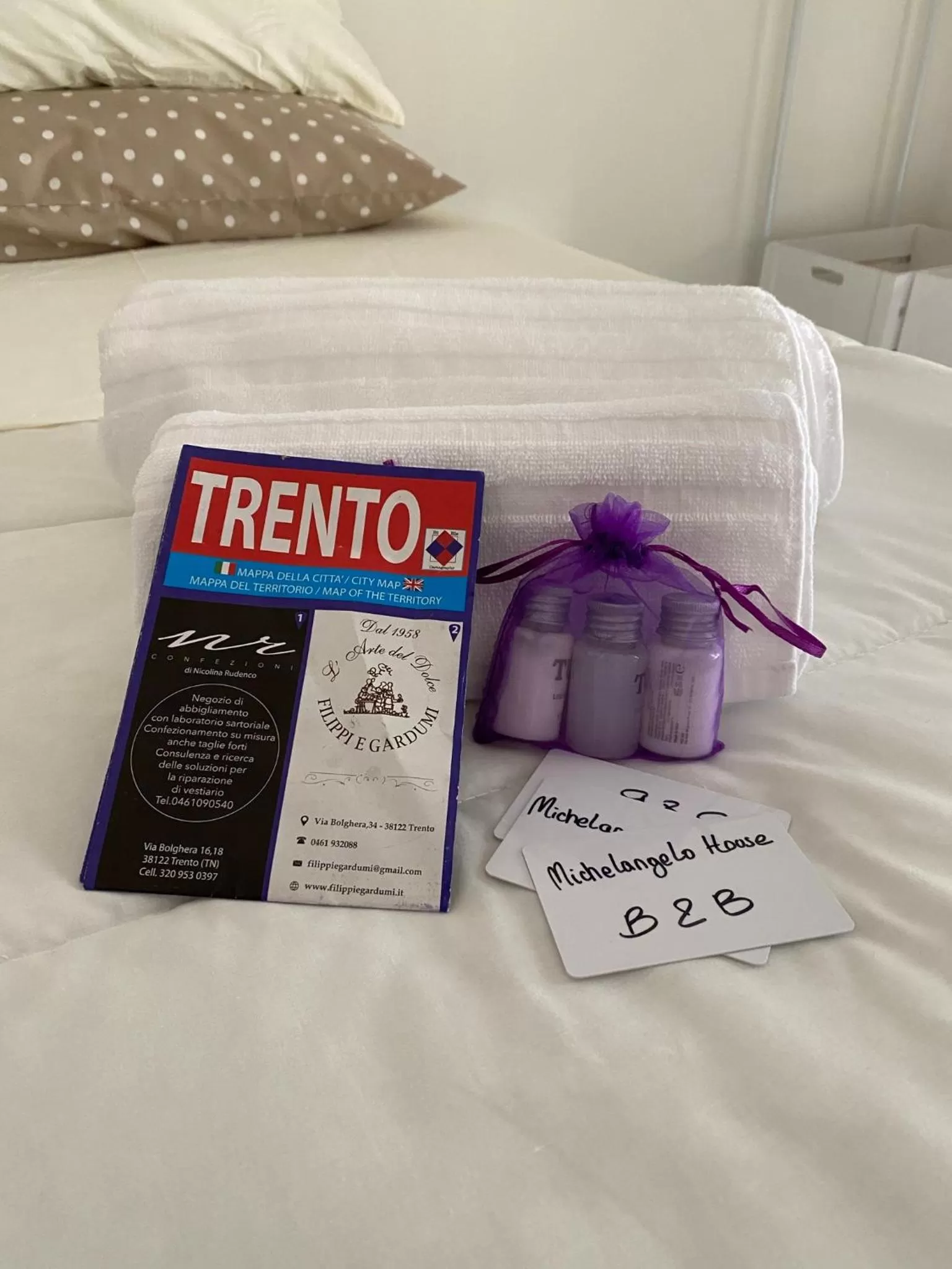 Bed in Michelangelo home