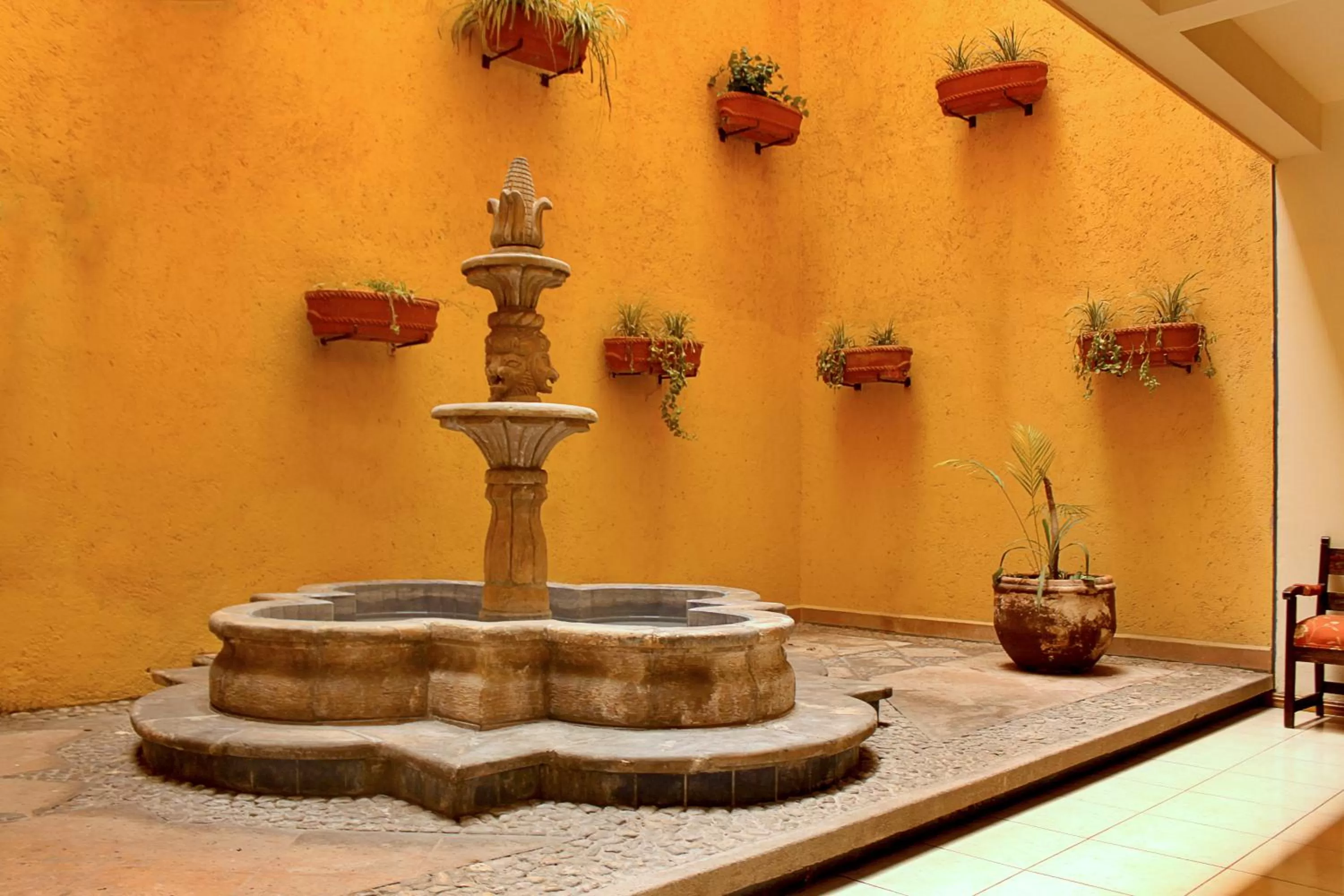 Patio in Hotel Casa Real Tehuacan