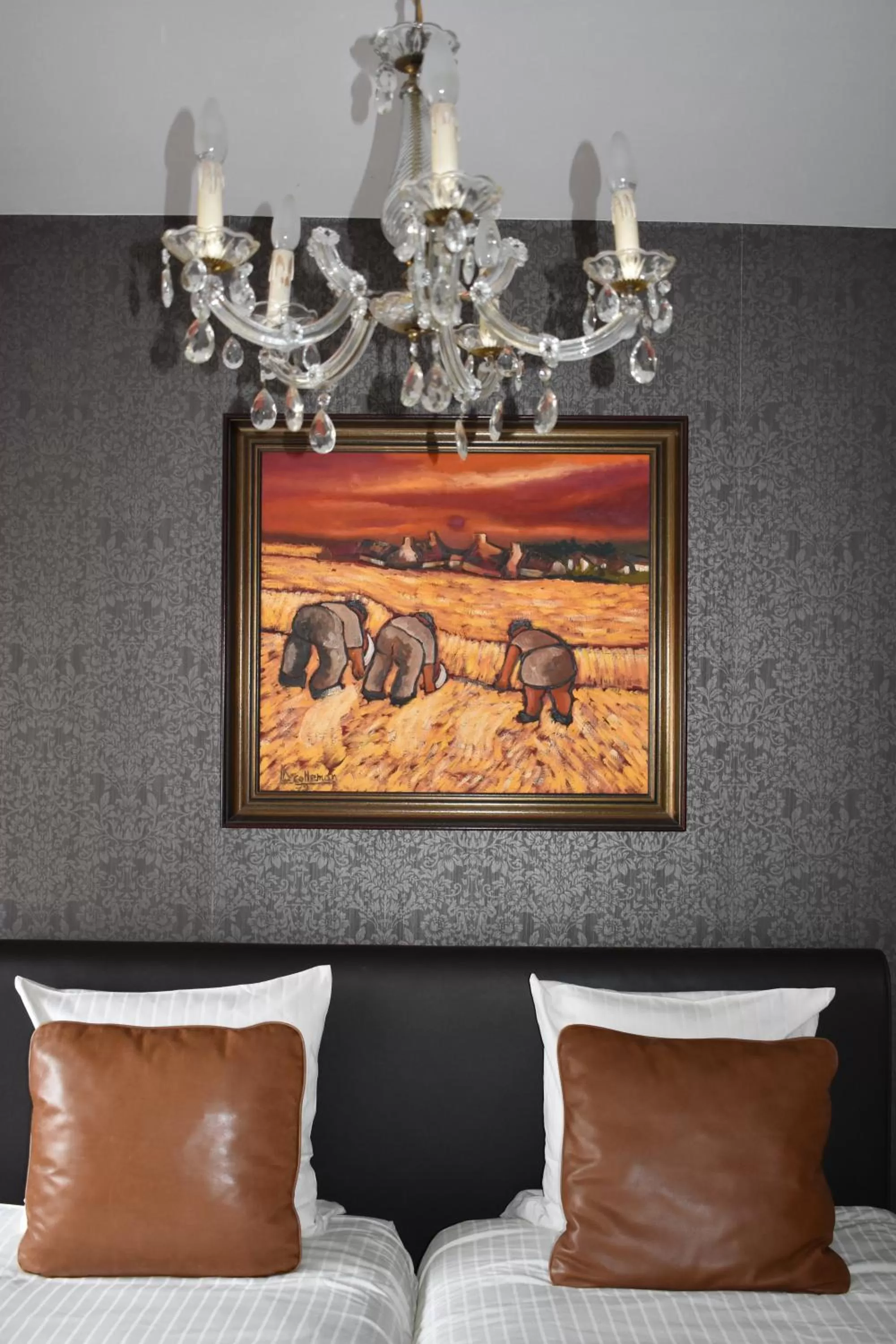 Bedroom, Bed in B&B Pastorie van Merkem