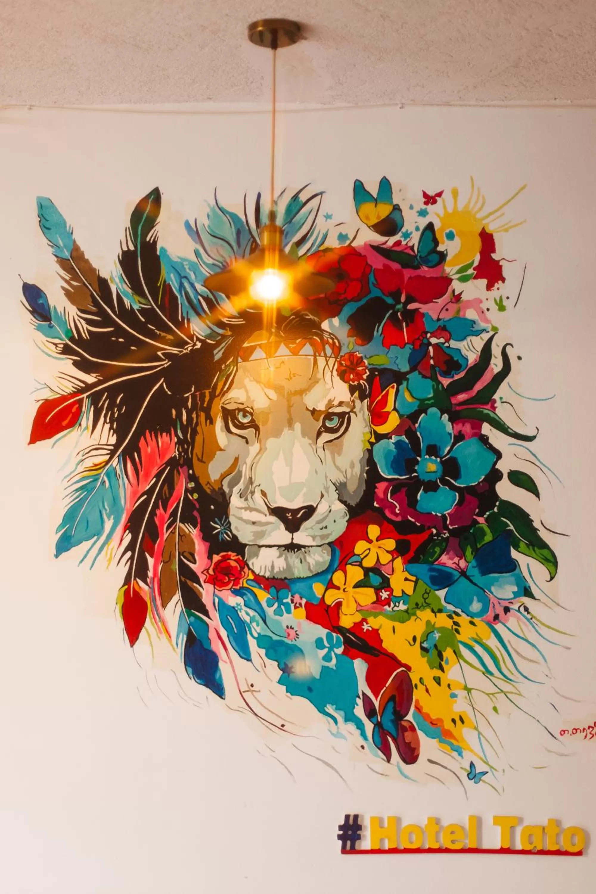 Decorative detail in Hotel Tato & CoWorking space