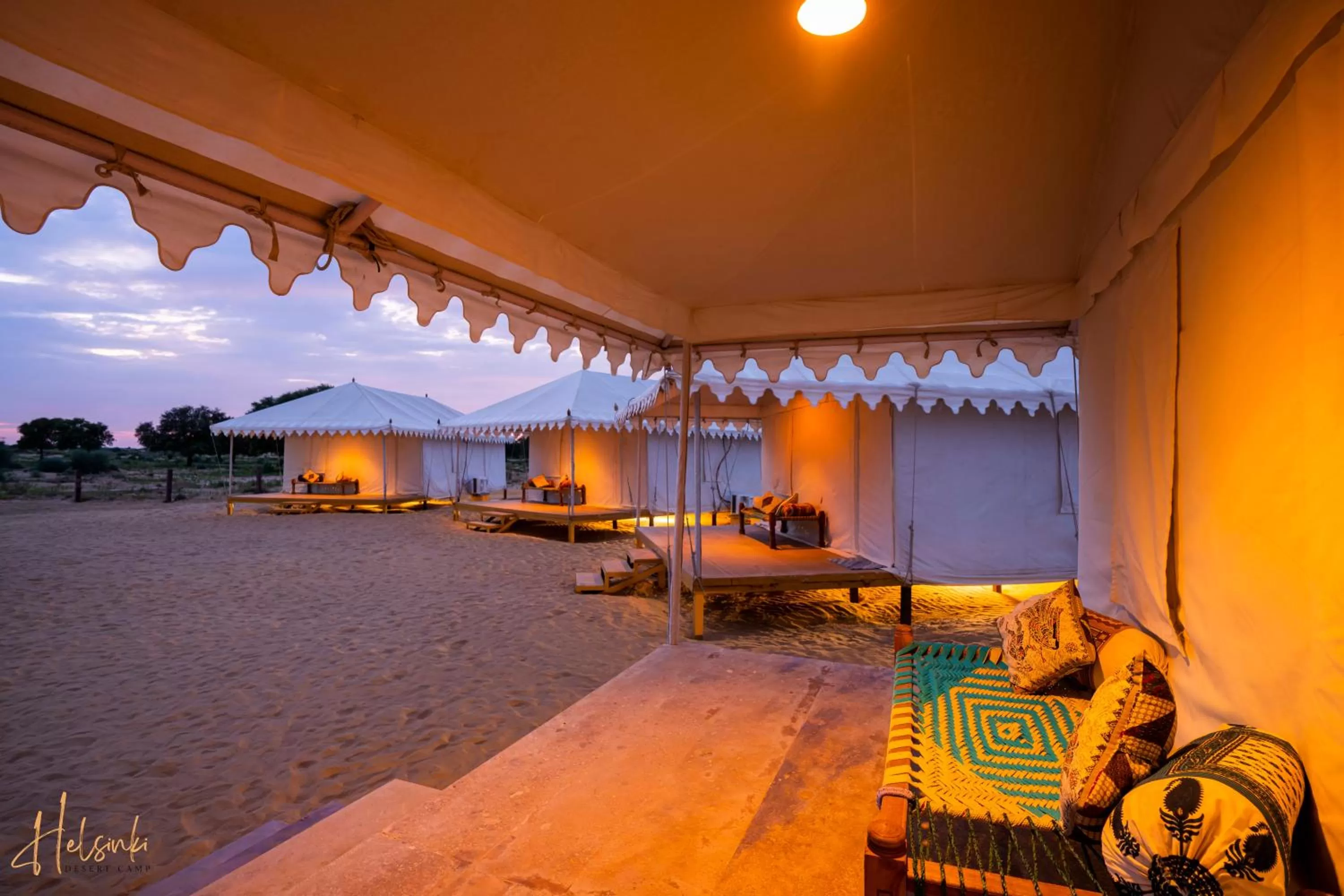 Patio in Helsinki Desert Camp