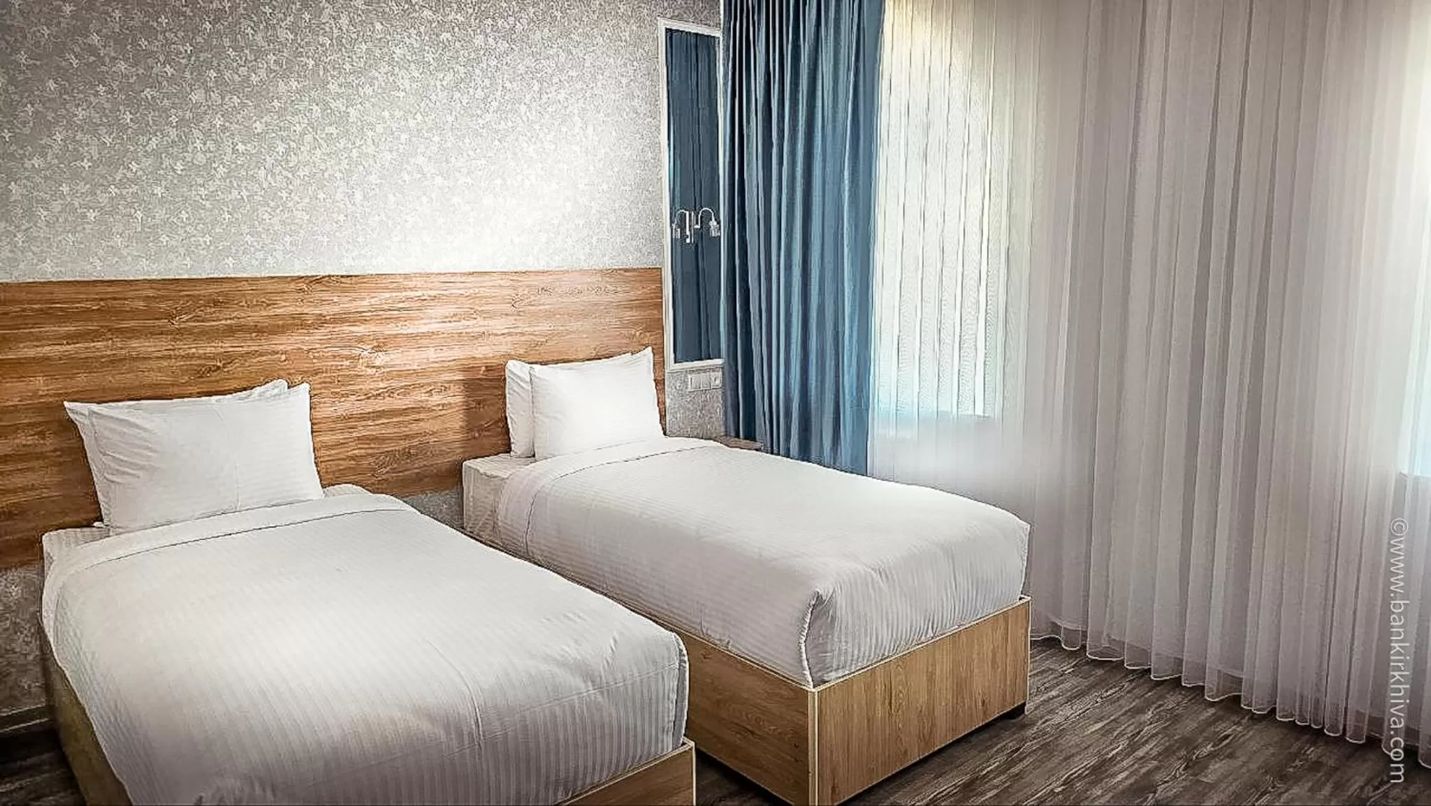 Bed in Hotel Bankir Khiva