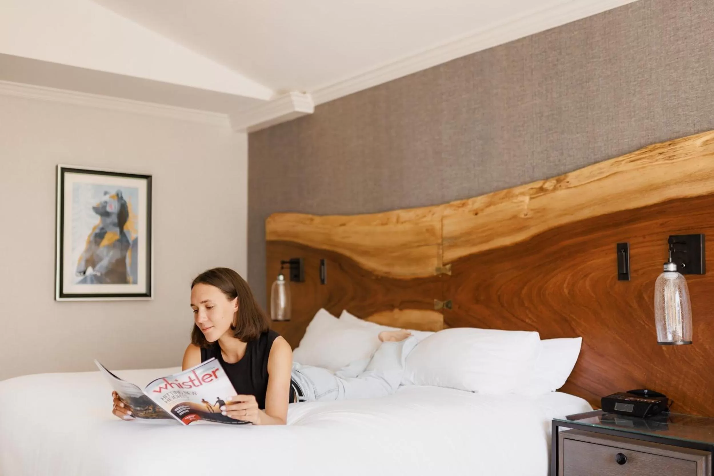 Bed in Fairmont Chateau Whistler