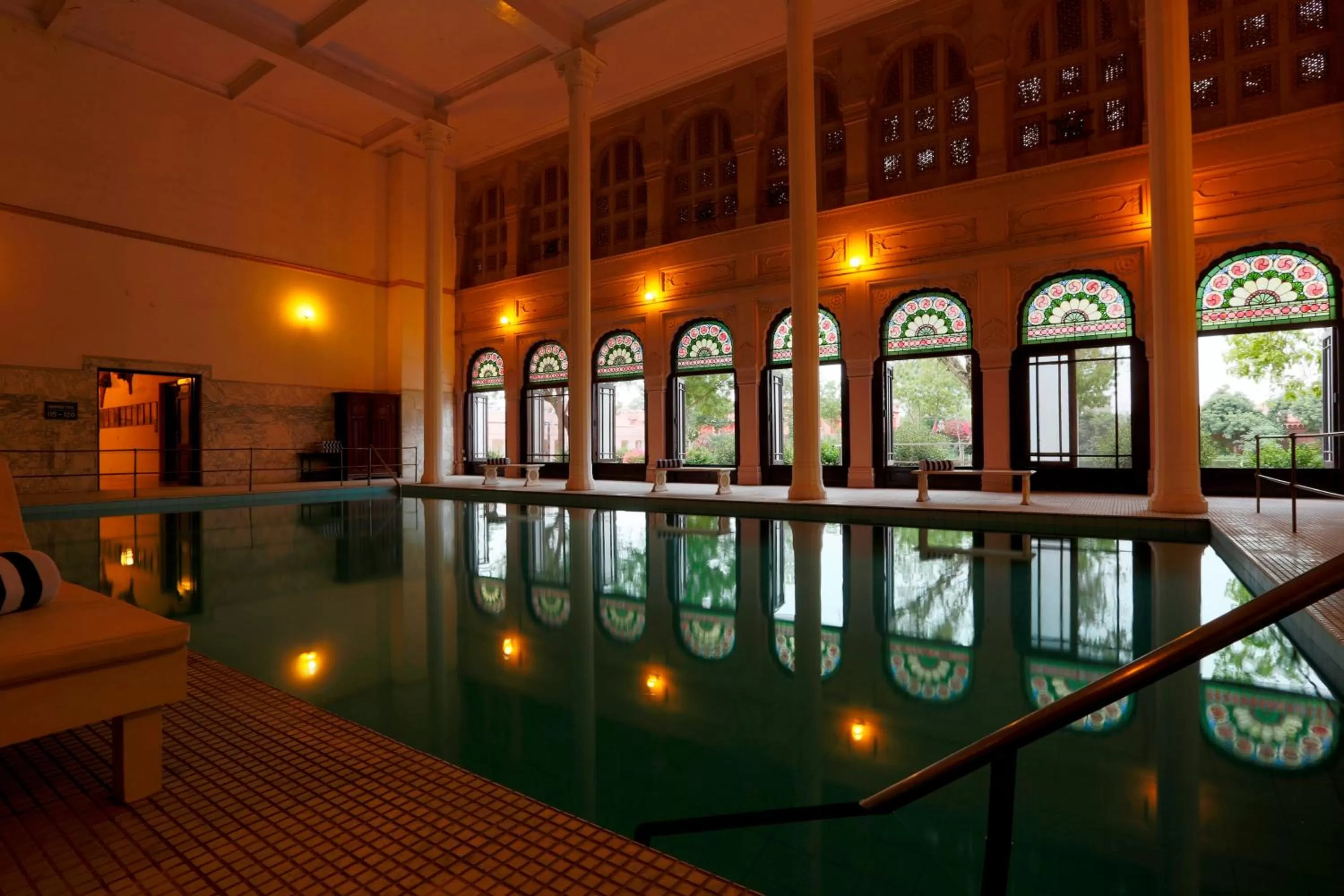 Swimming pool in The Lallgarh Palace - A Heritage Hotel