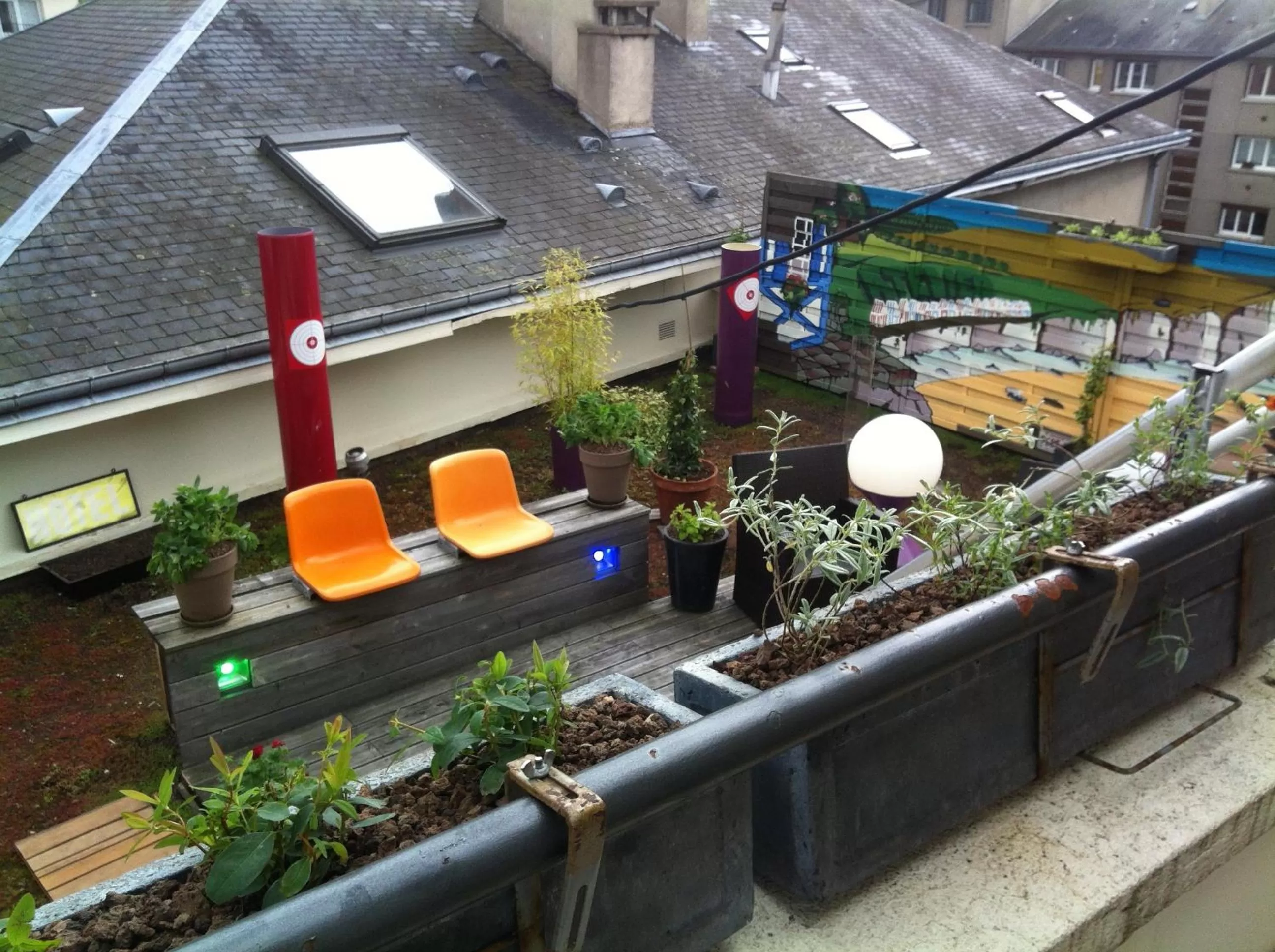 Balcony/Terrace in Urban Style hotel de l'Europe