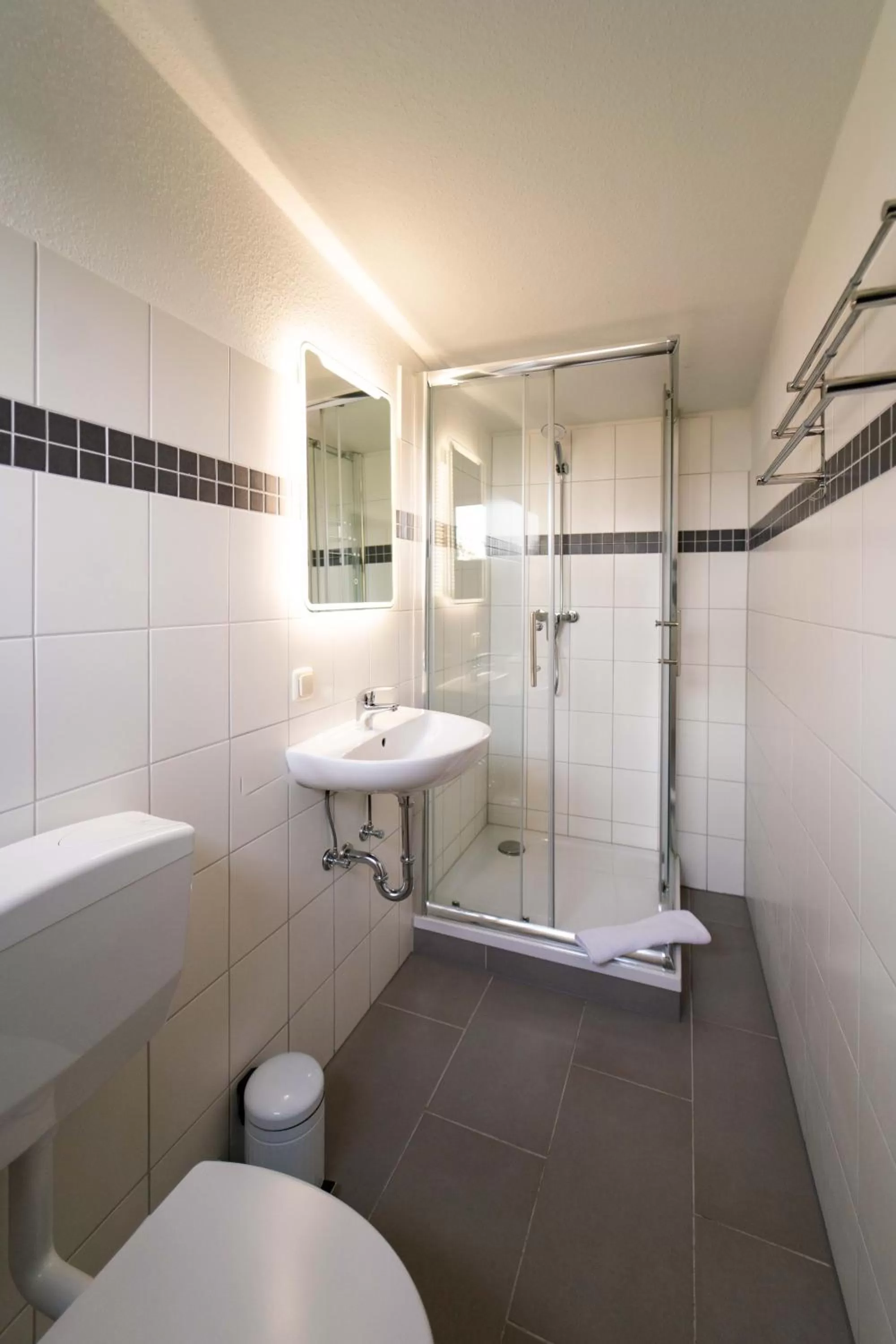 Shower in Aparthotel Stralsund Studios und Apartments