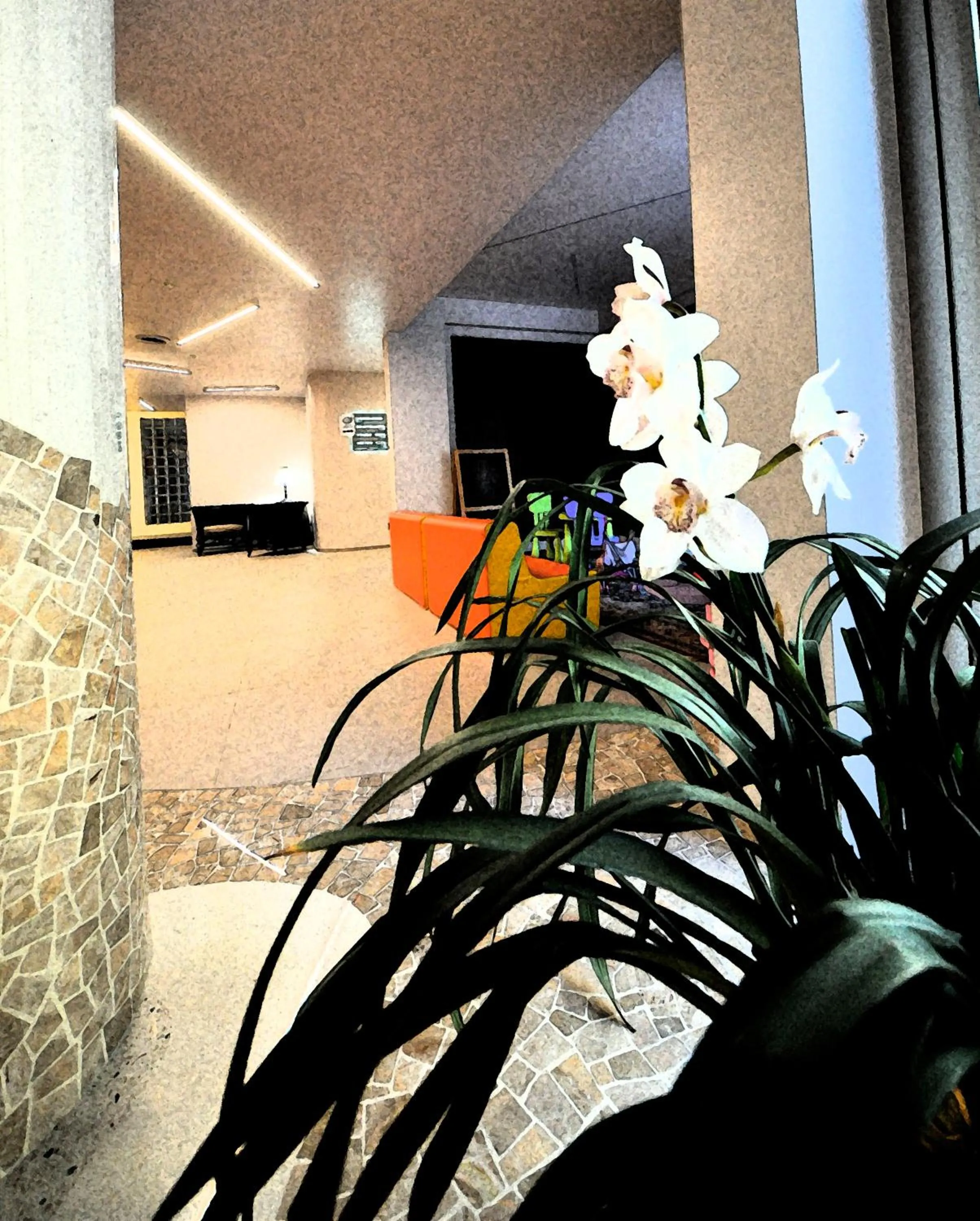 Decorative detail in Hotel Dei Fiori Restaurant - Meeting & Spa