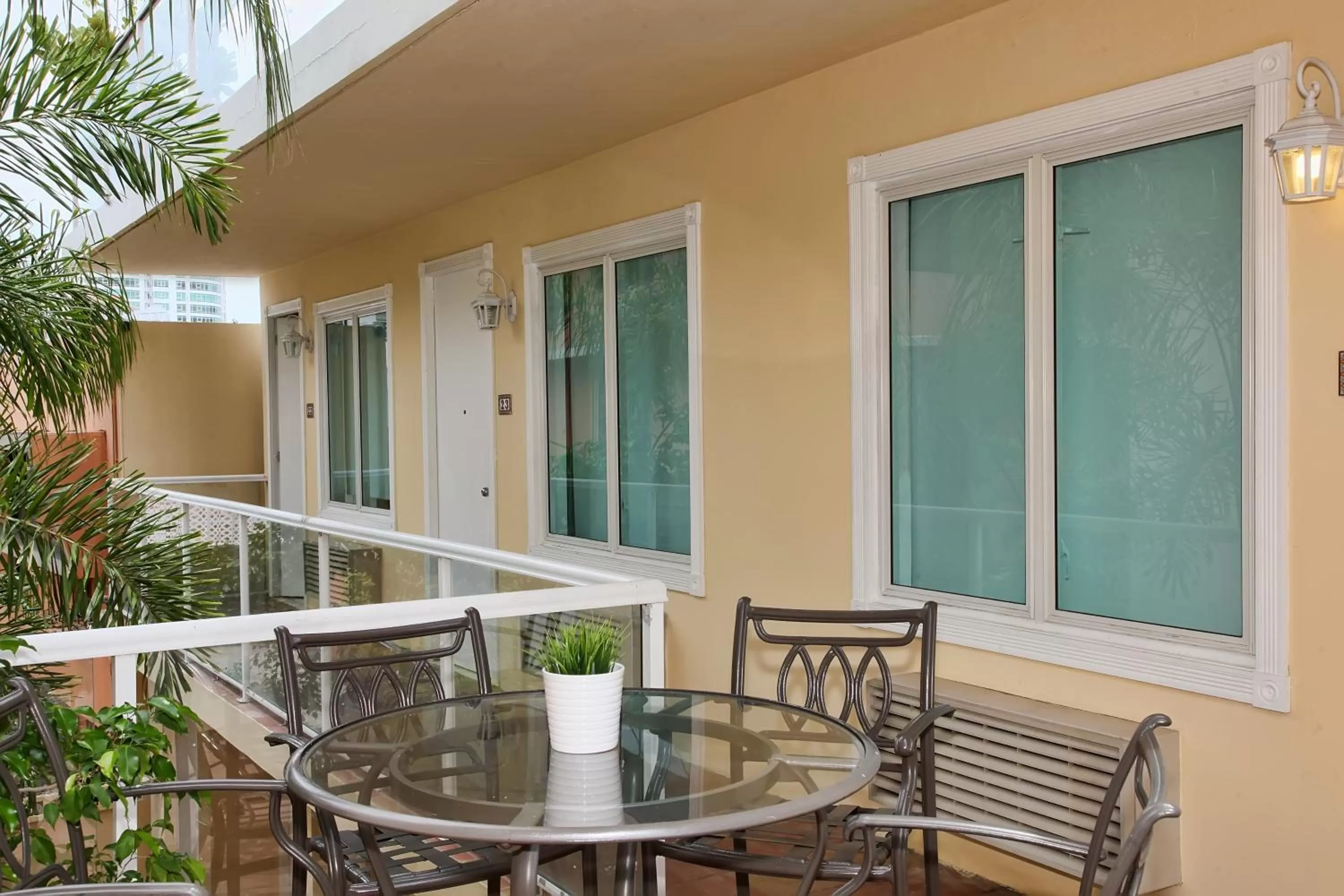 Patio in Coral Princess Hotel