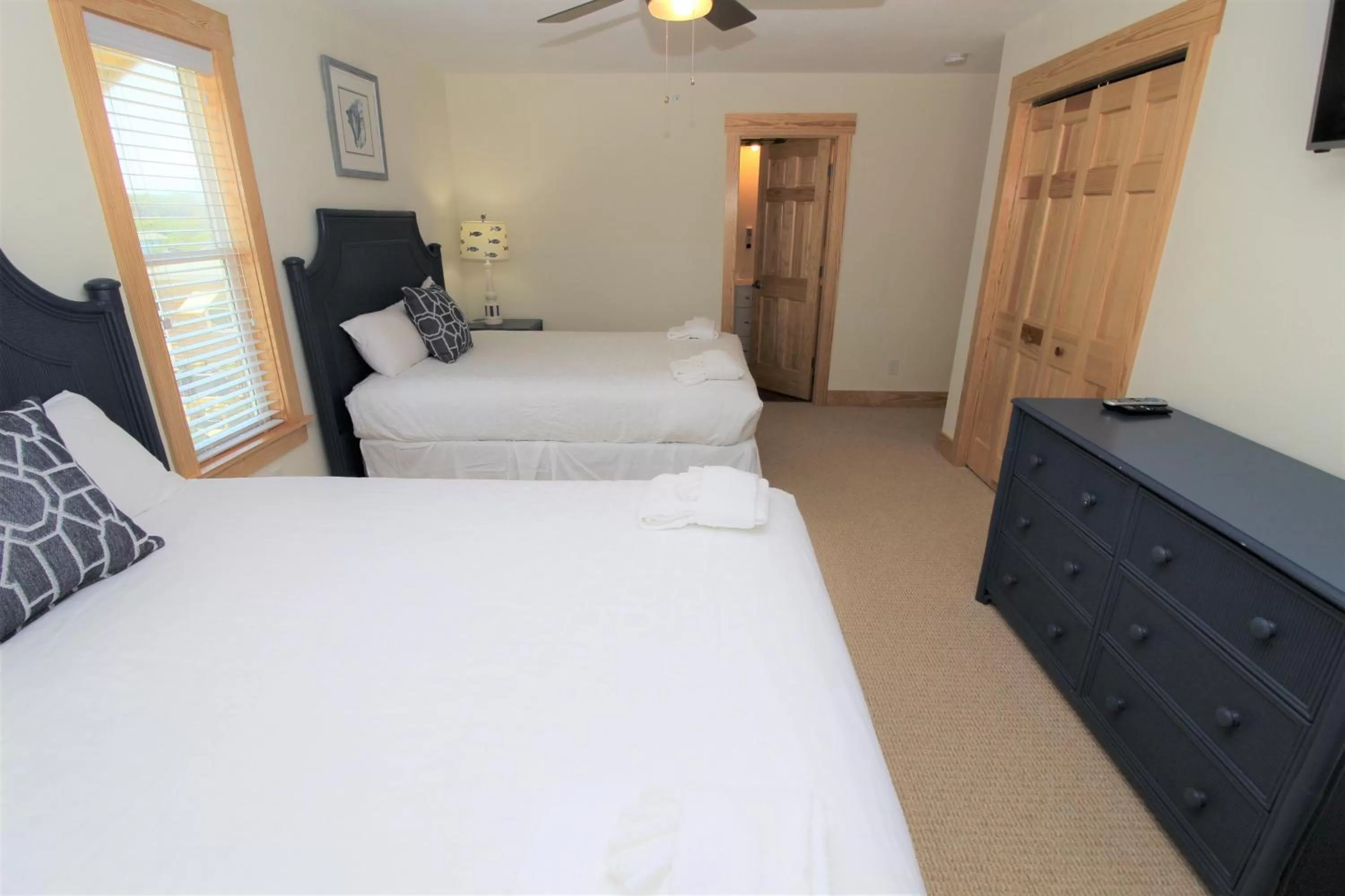 Bedroom, Bed in Whalebone Ocean Cottages by KEES Vacations