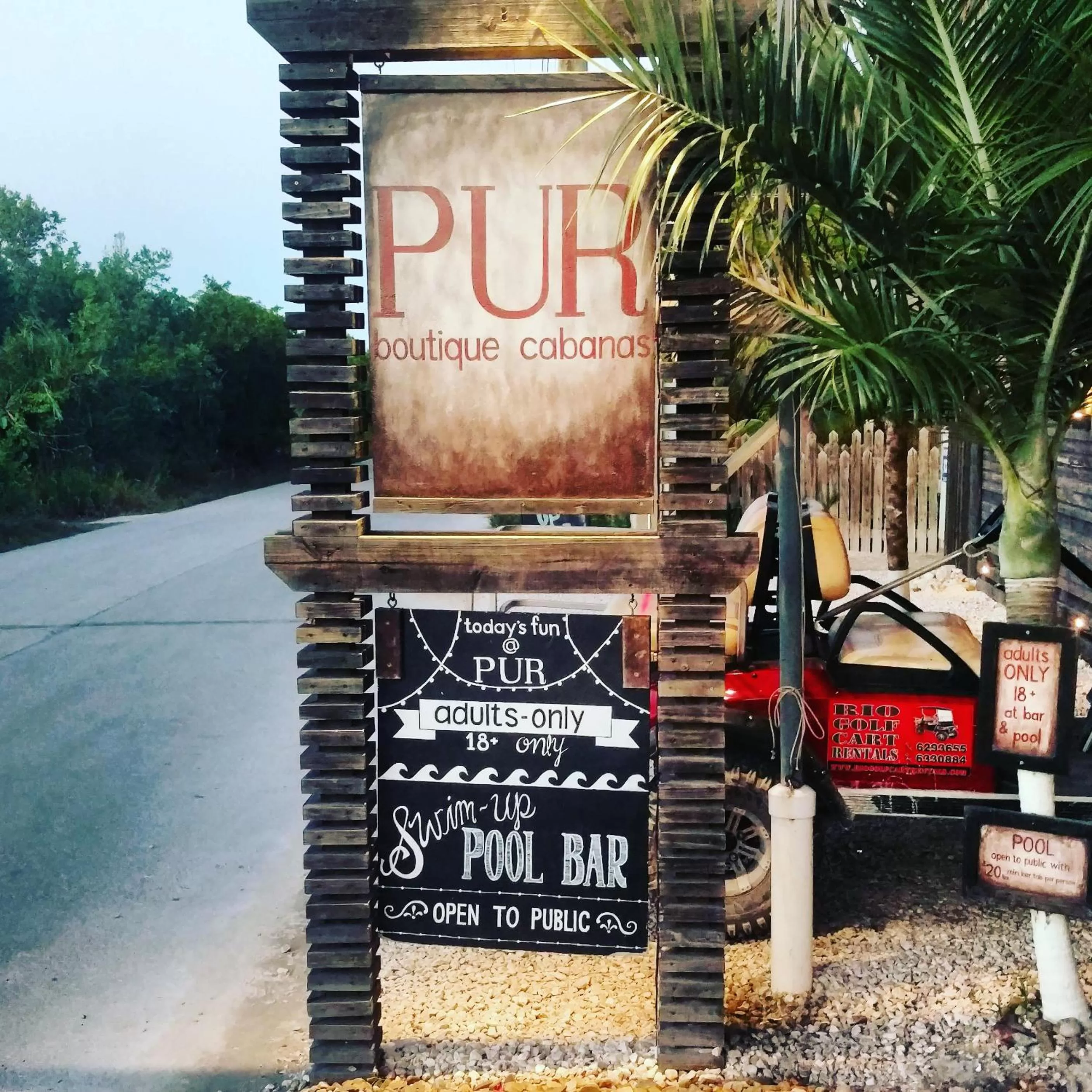 Property logo or sign in PUR Boutique Cabanas, Adults Only