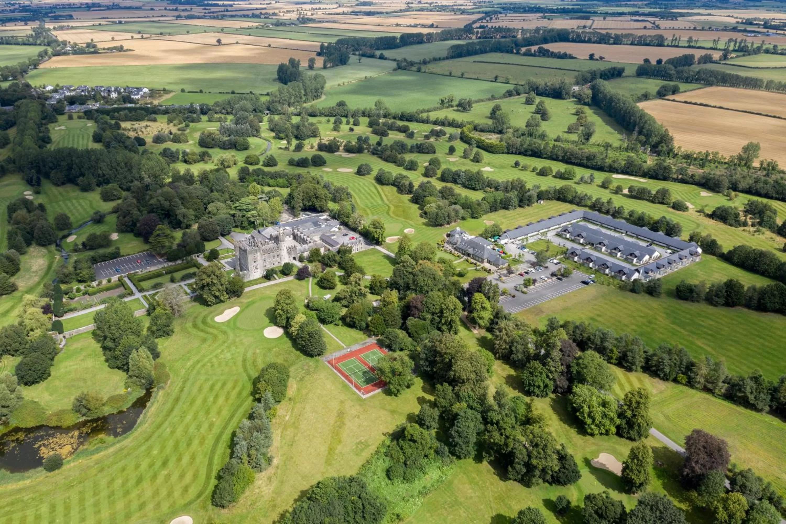 Bird's eye view in Kilkea Castle