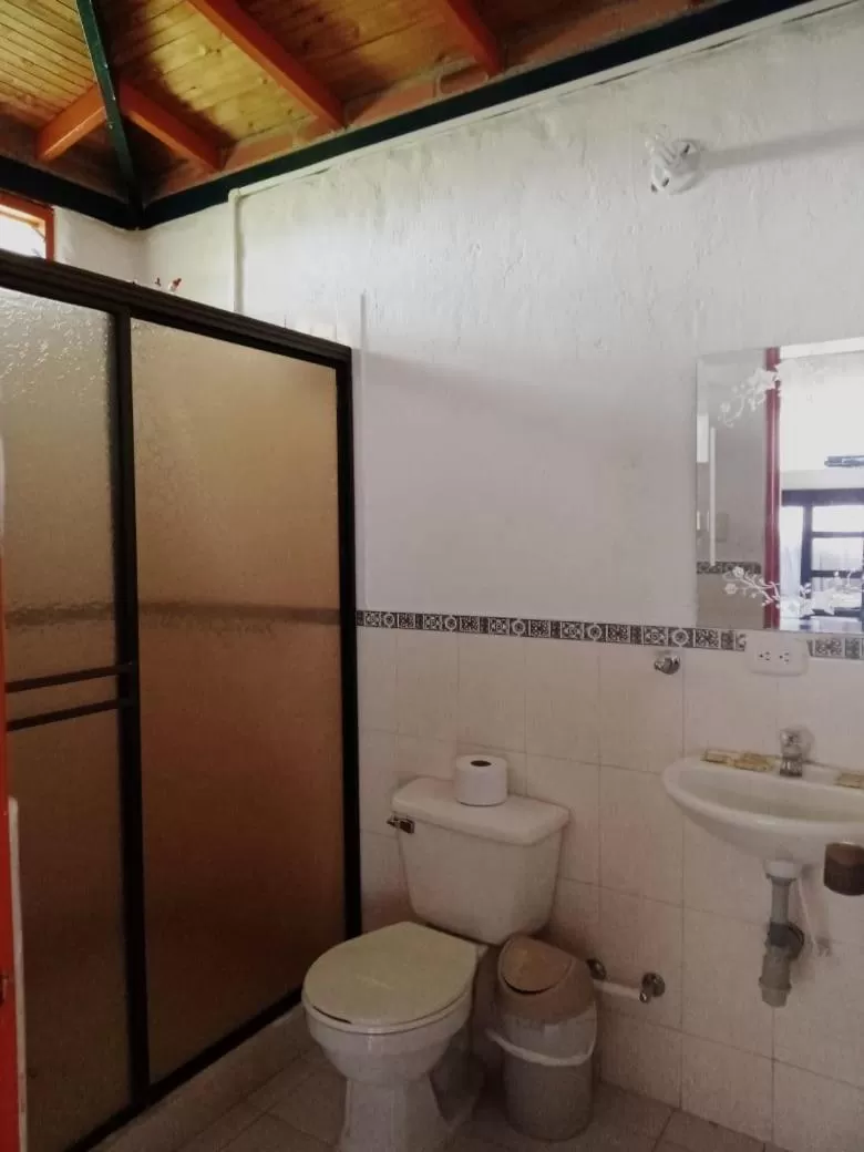 Bathroom in Finca Hotel Cabañas del parque