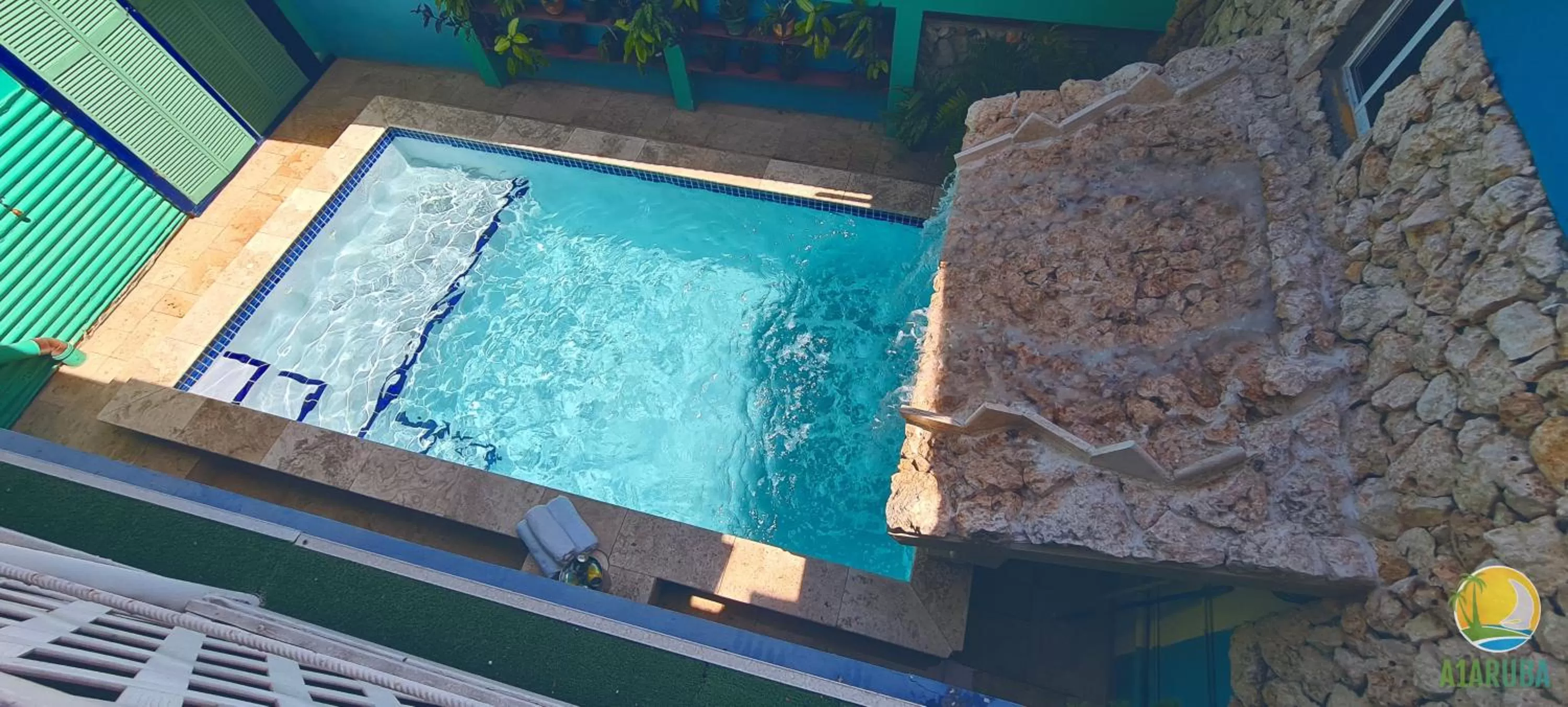 Swimming pool, Pool View in A1 Apartments Aruba