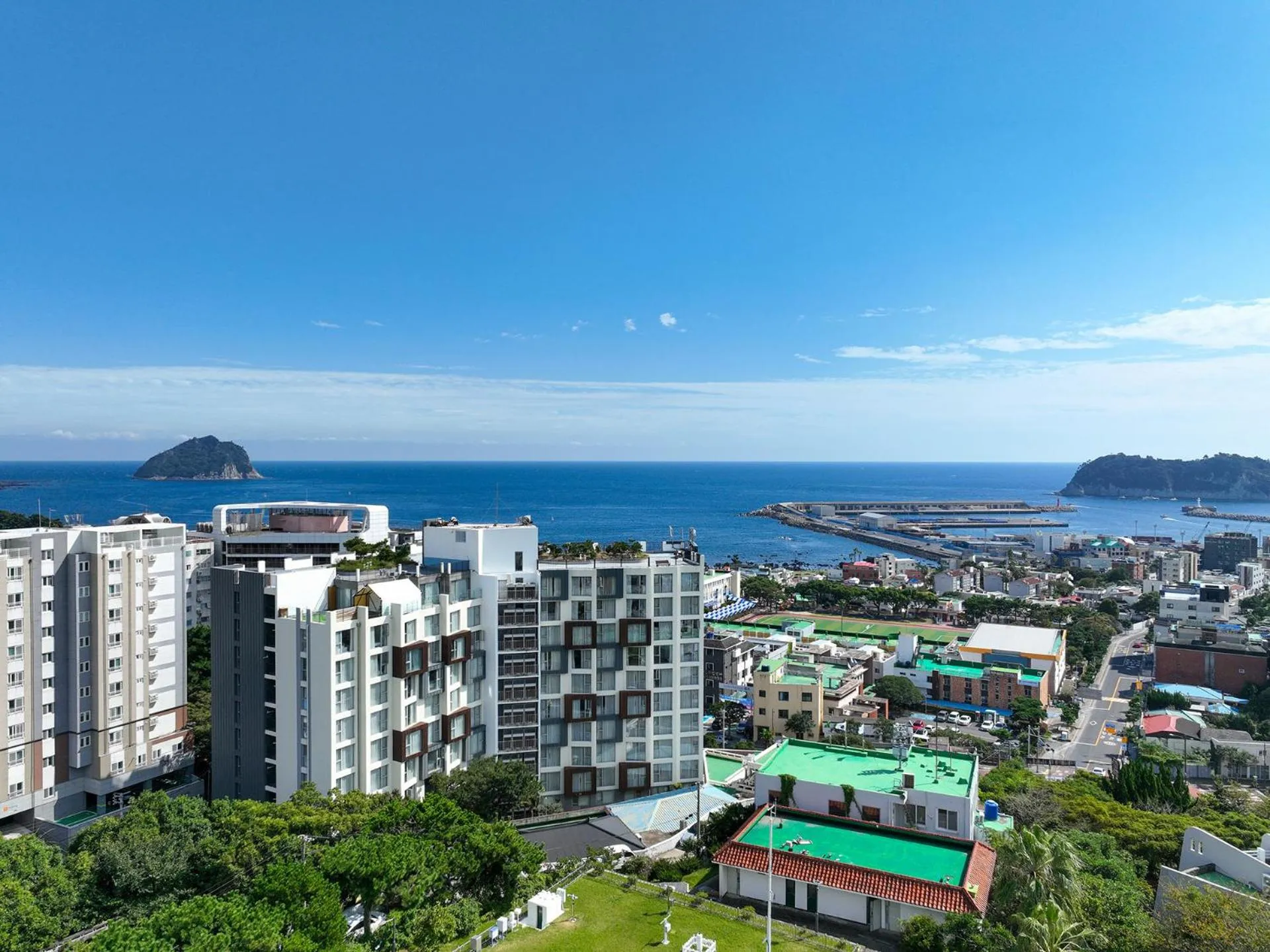 Property building in The Island Blue Hotel