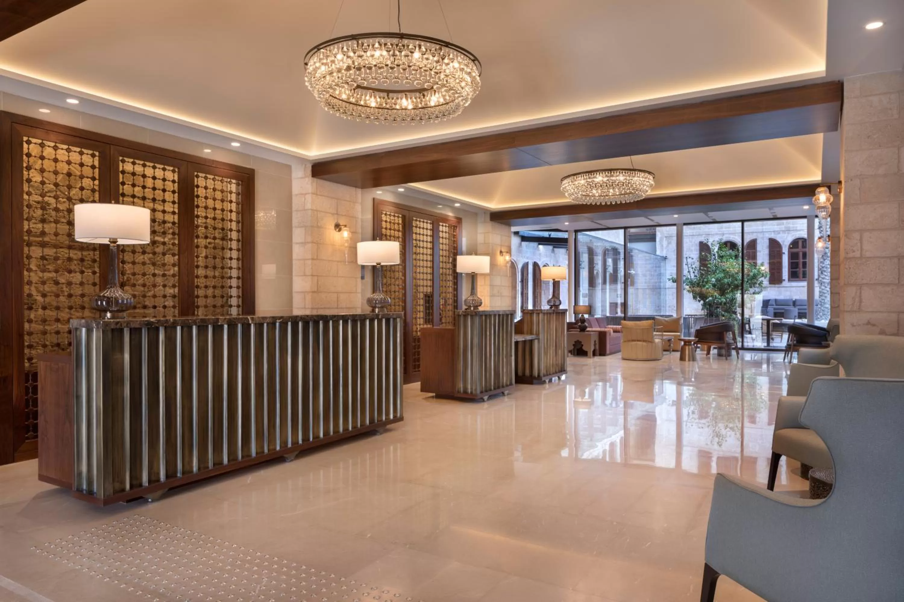 Lobby or reception in The Setai Tel Aviv, a Member of the leading hotels of the world