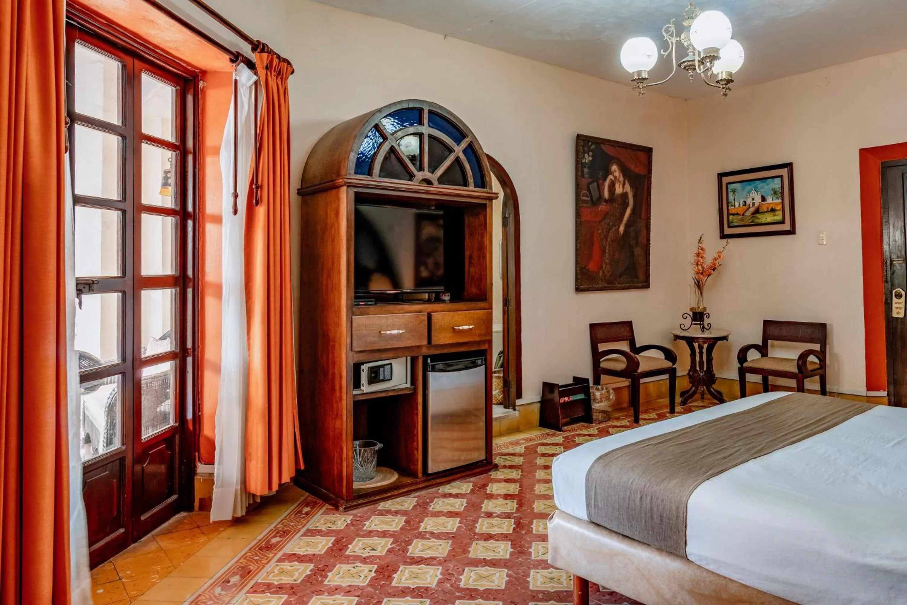 Photo of the whole room, Bed in Casa del Balam Merida
