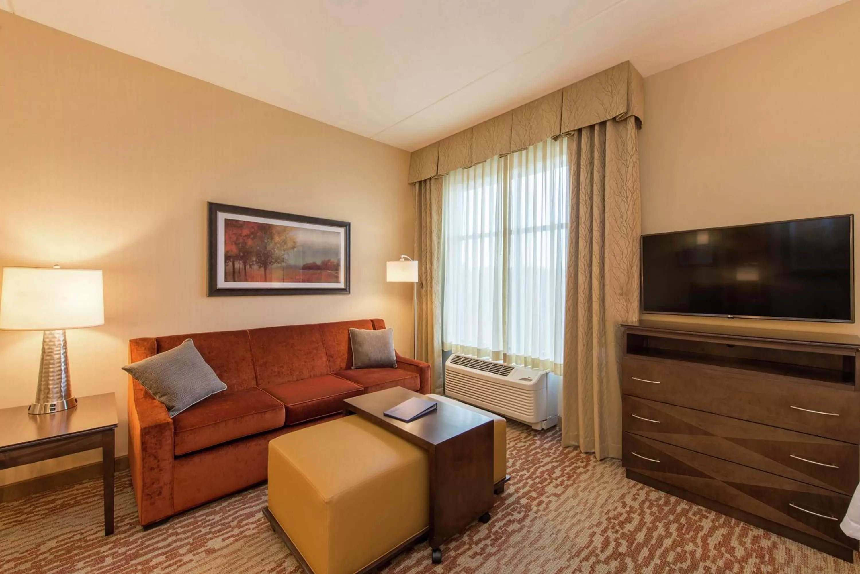 Living room in Homewood Suites by Hilton Boston Marlborough