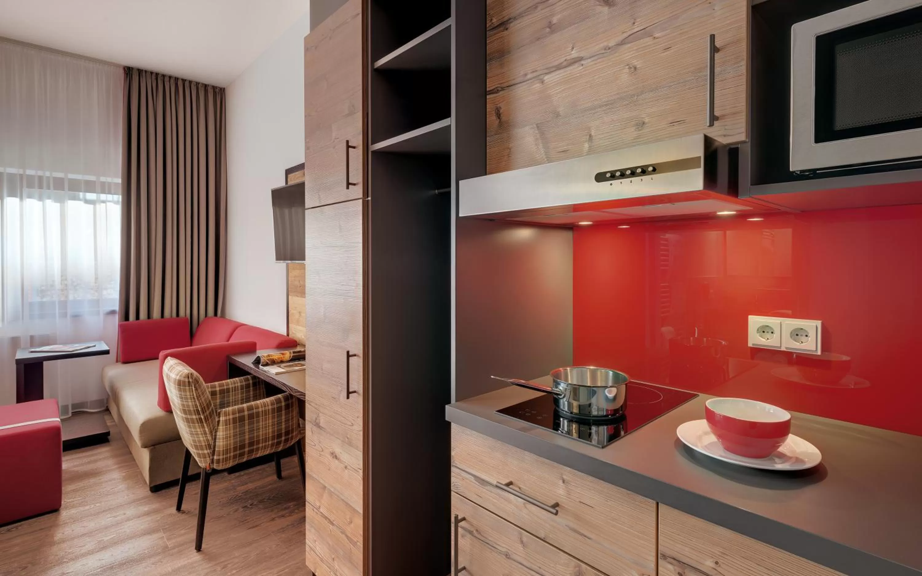 Kitchen or kitchenette in Hotel Traumschmiede