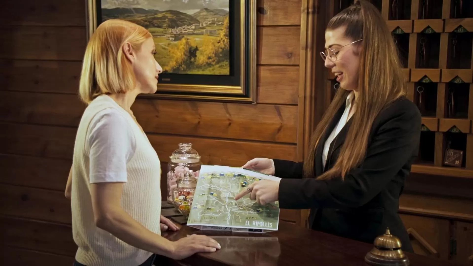 Lobby or reception in Hotel Grèvol Spa