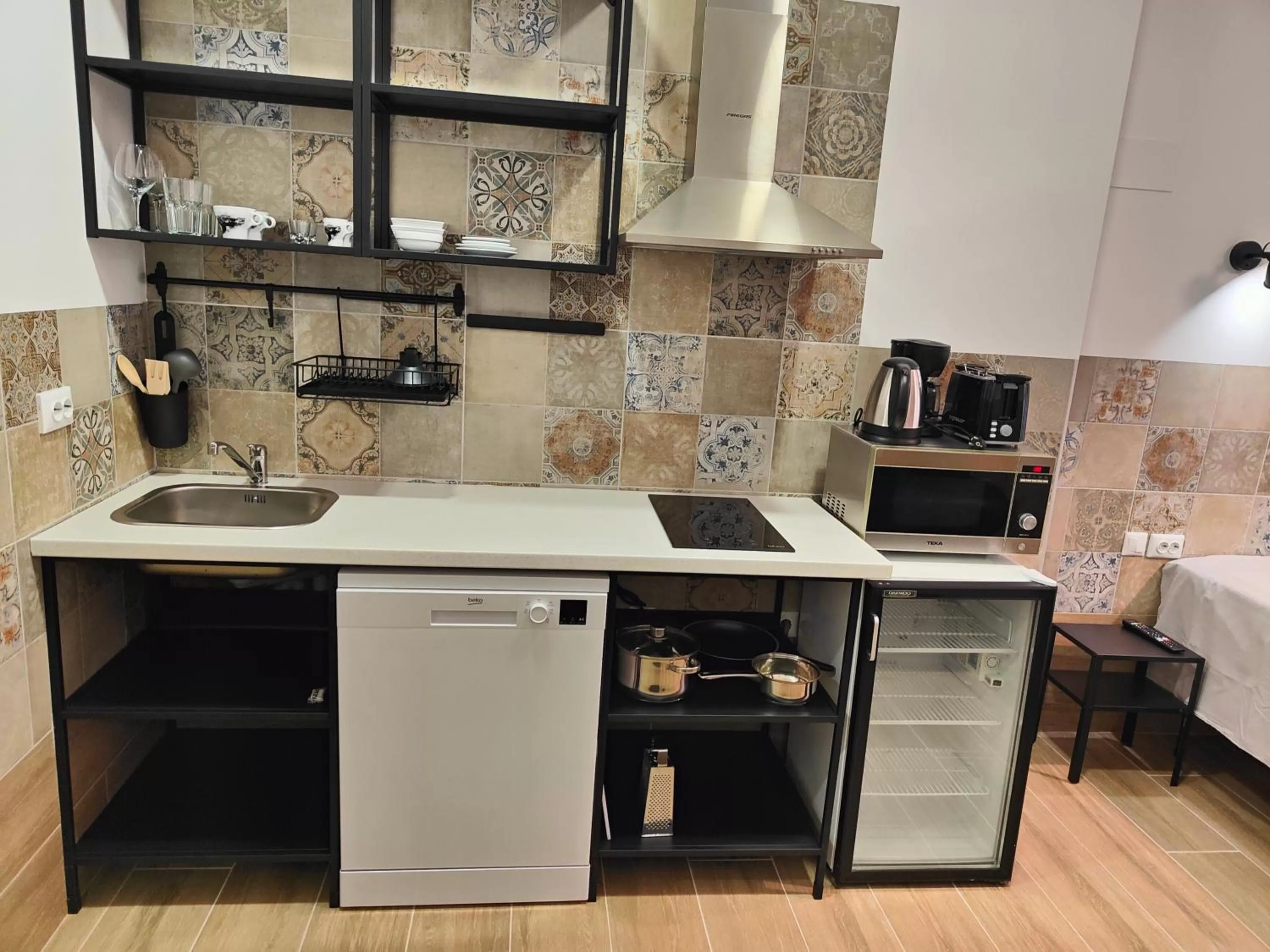 Kitchen or kitchenette in Hotel Apartamentos Pueblo Mar