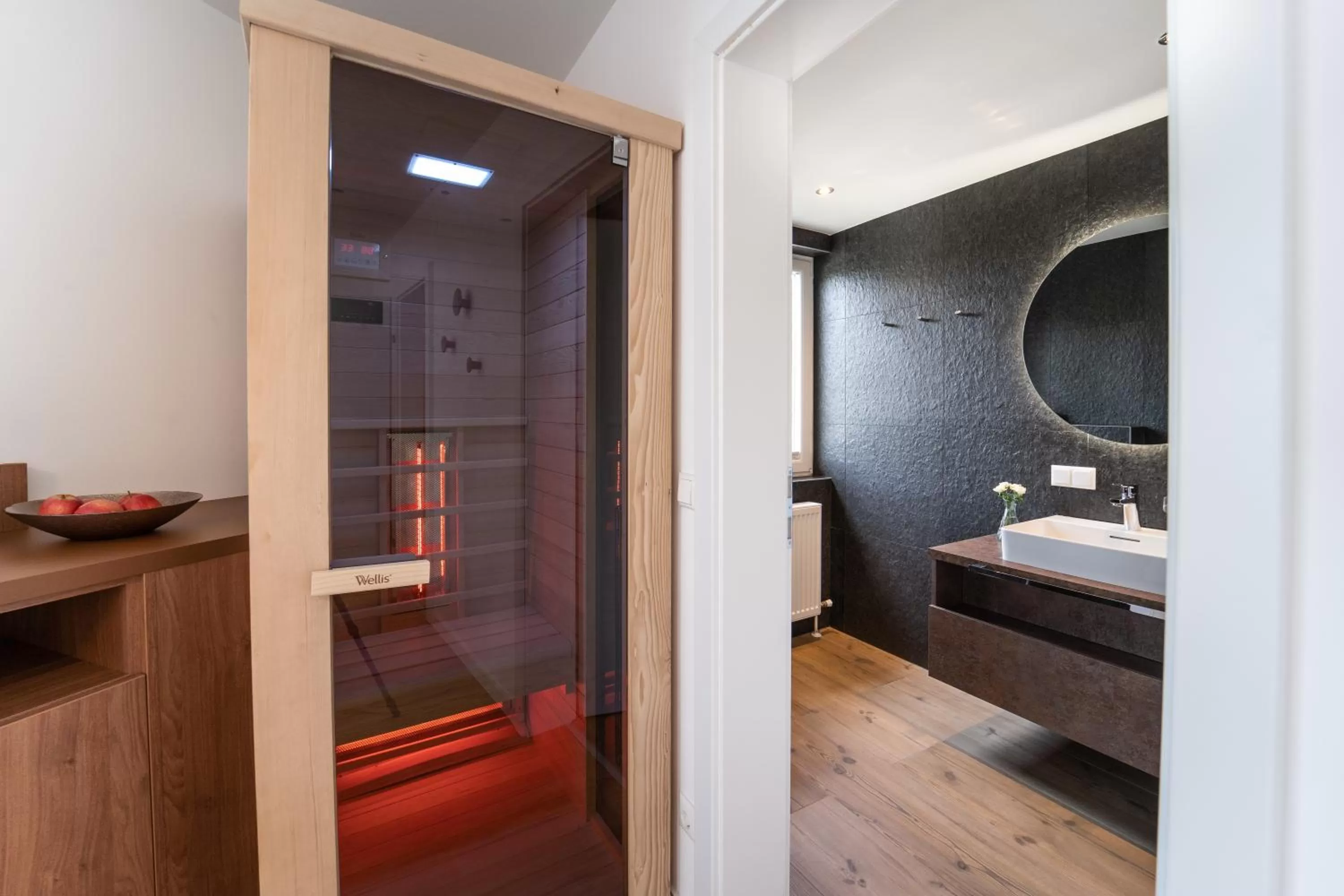 Bathroom, Bed in das mondsee