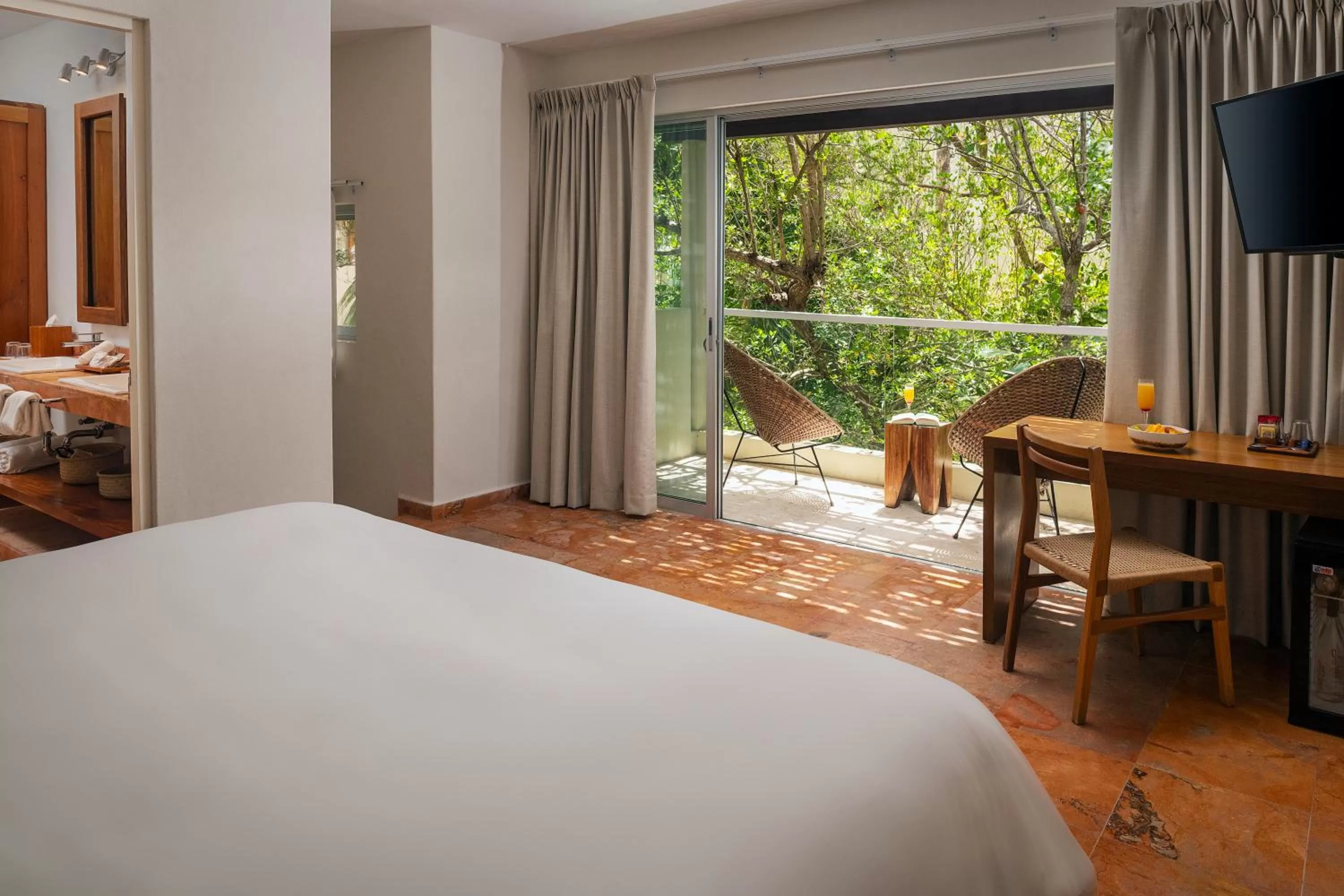 Balcony/Terrace, Bed in Mereva Tulum