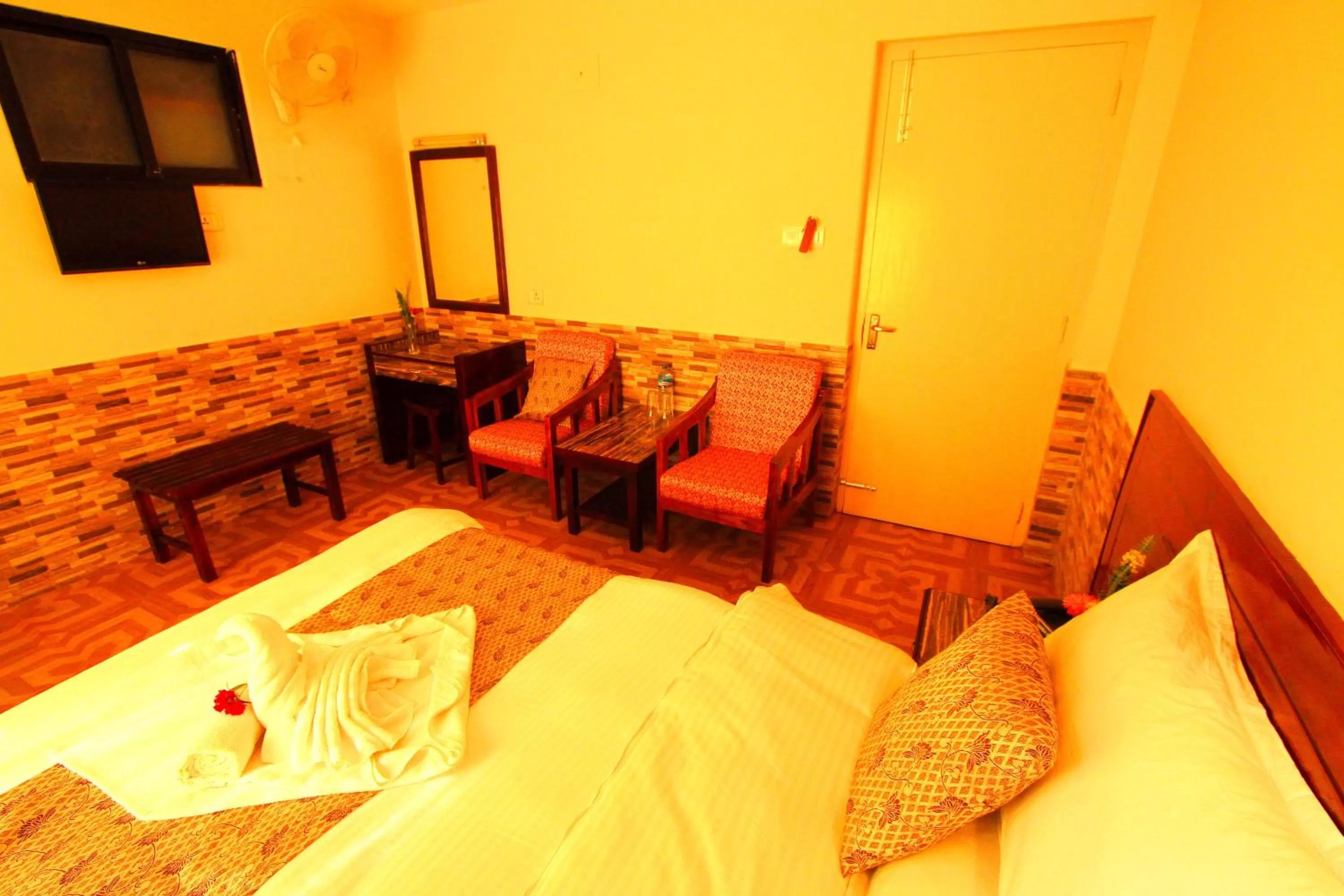 Decorative detail, Bed in Hotel Splendid View