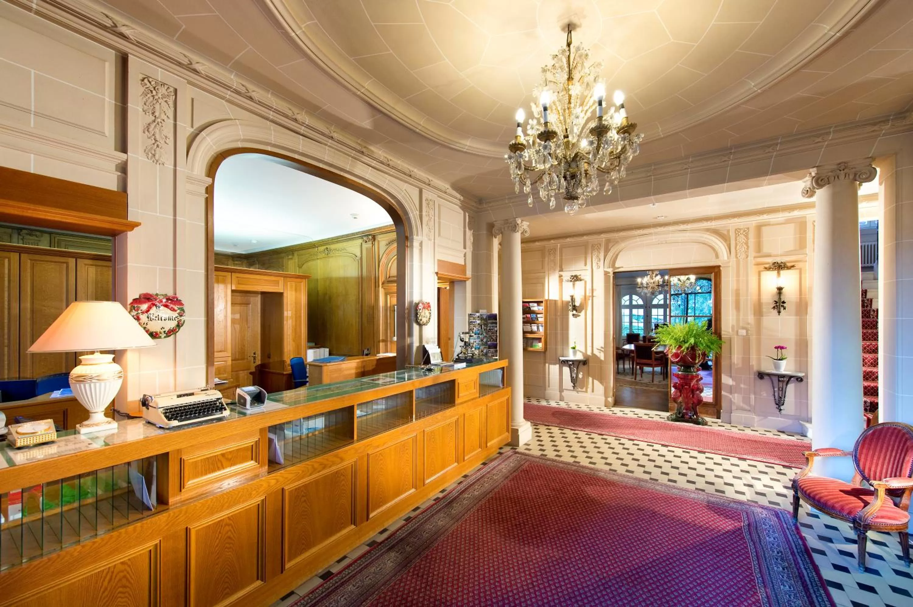 Lobby or reception in Hotel Schloss Ragaz
