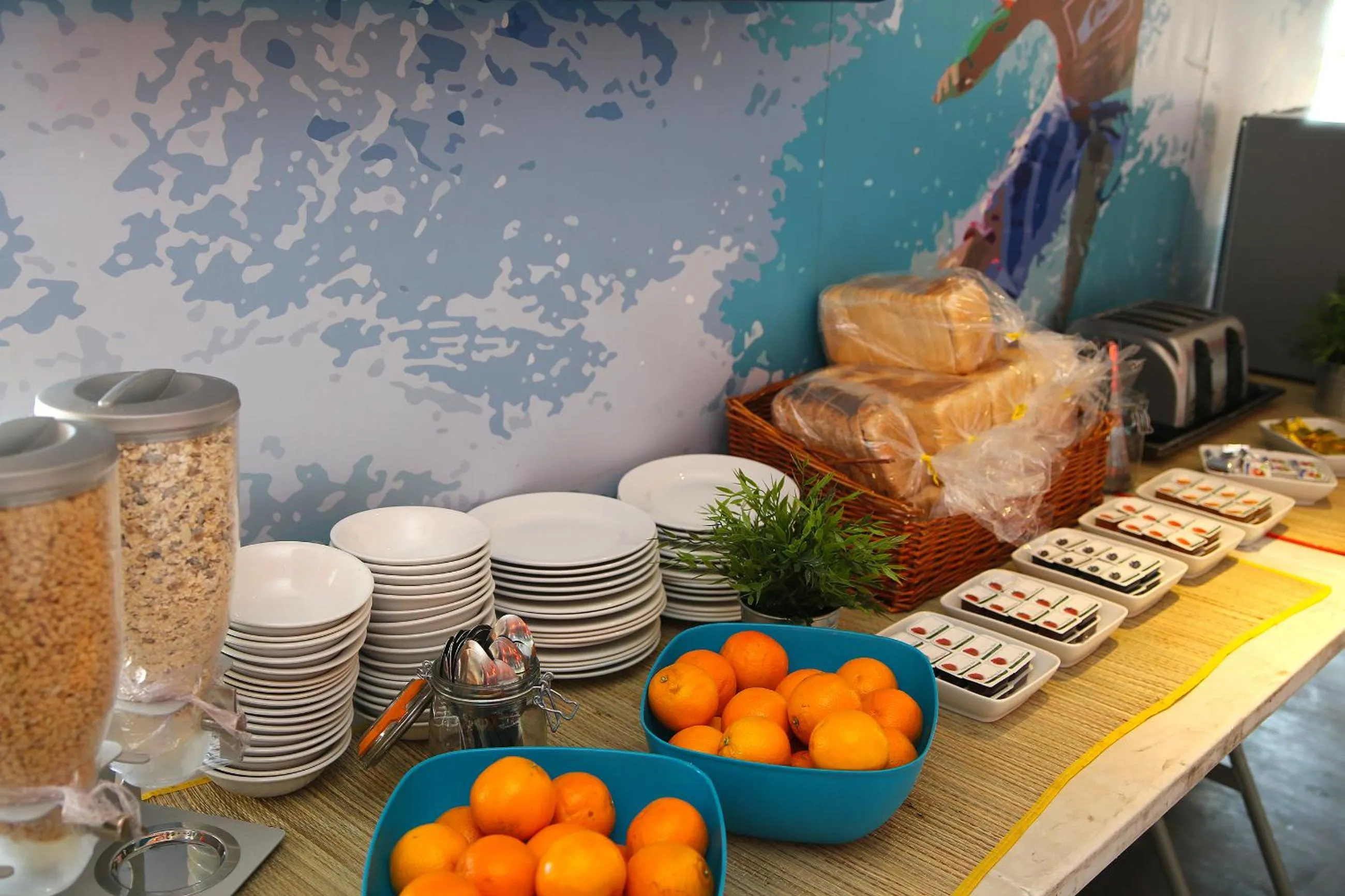 Buffet breakfast in St Christopher's Inn Newquay