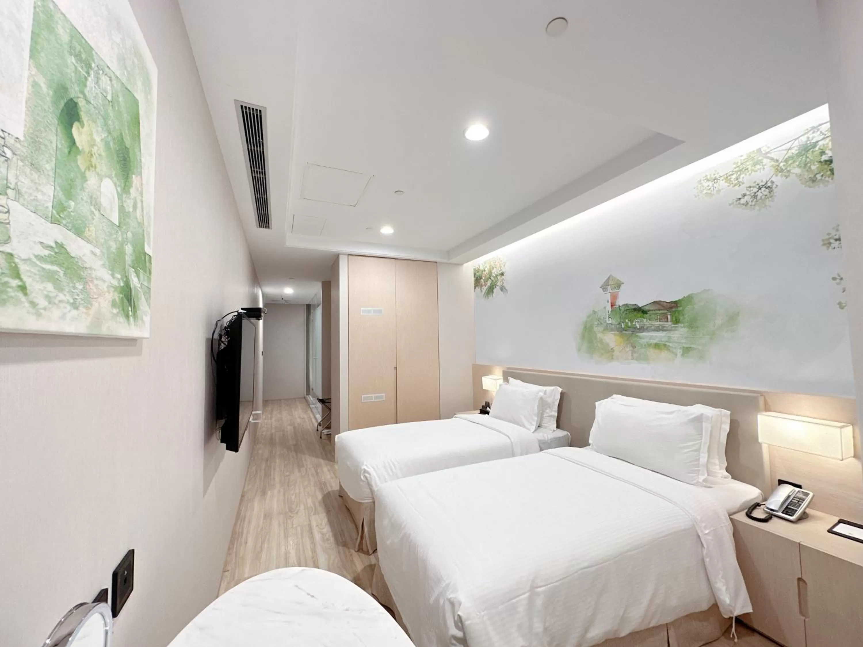 Bed in 台南星鑽國際商旅 Hua Hotel