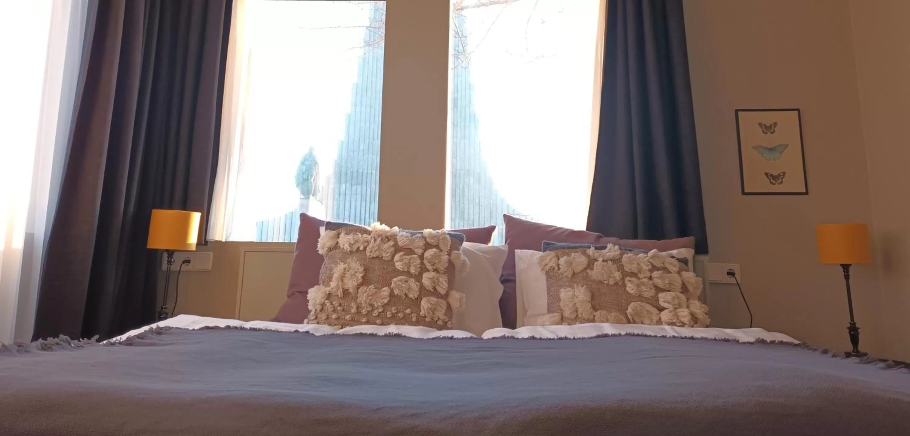 Bed in Hotel Leifur Eiriksson