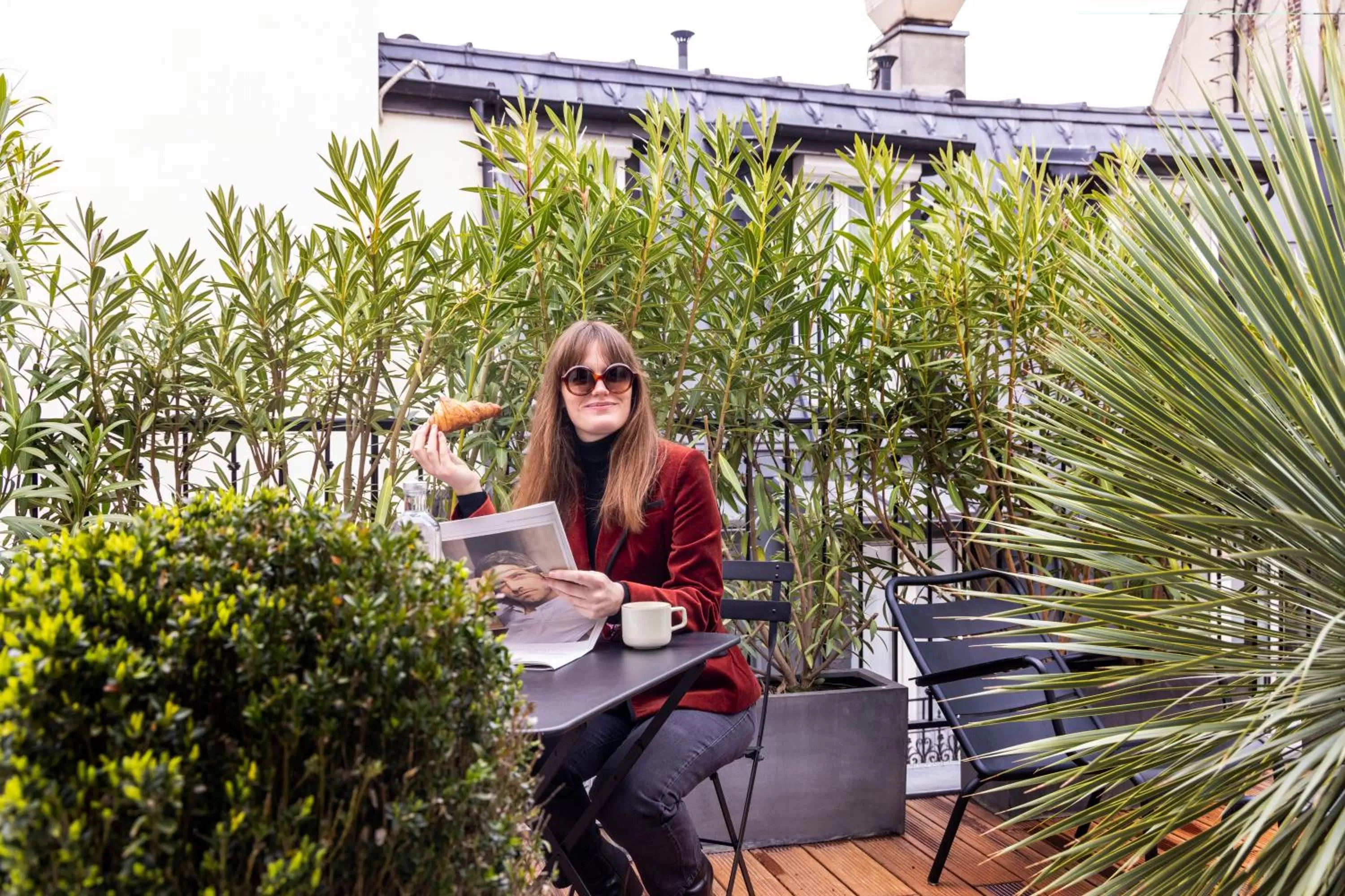 Patio in Hôtel Esté