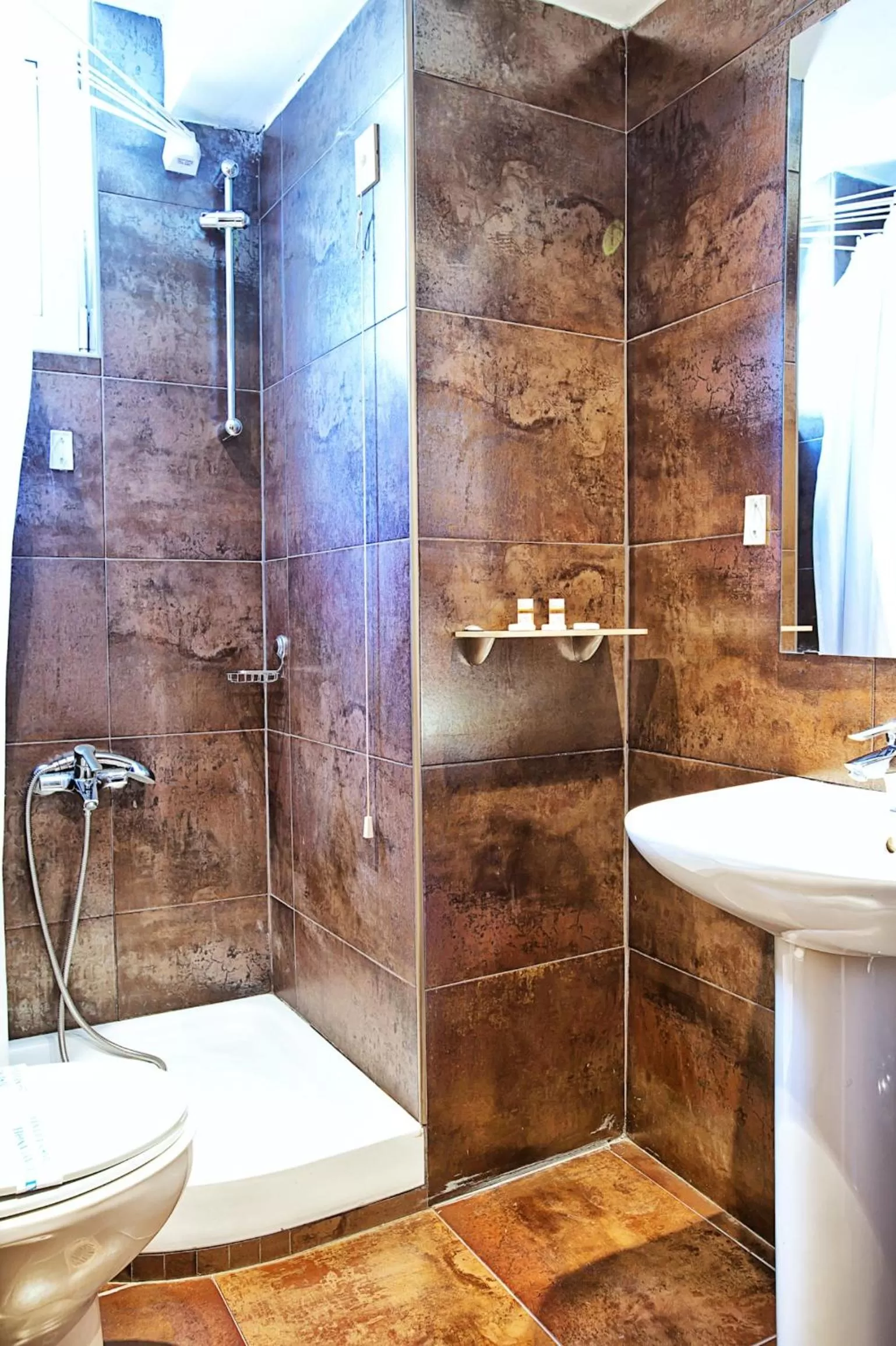 Bathroom in Anastassiou Hotel - Bike and motorcycle friendly hotel