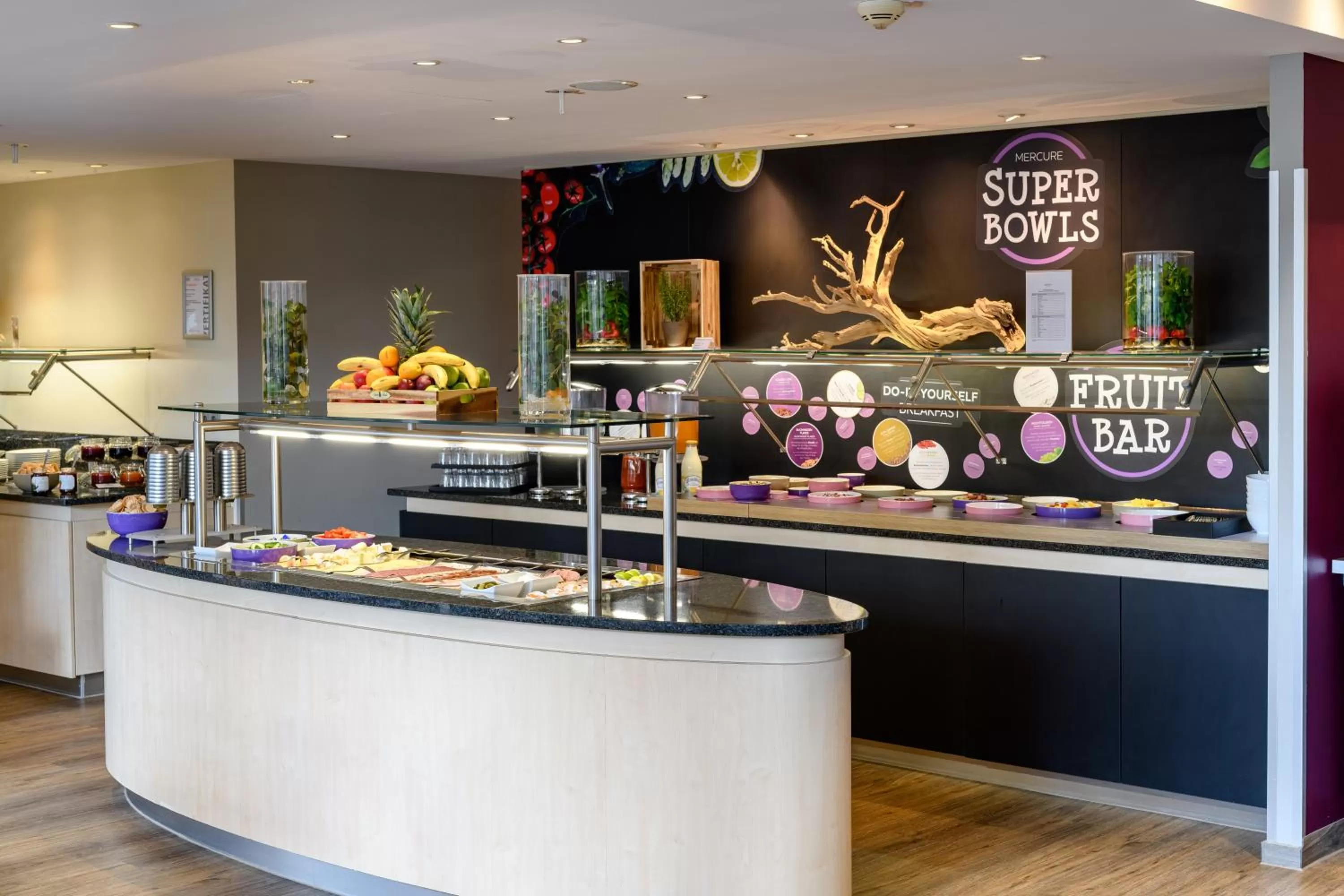 Buffet breakfast in Mercure Hotel Köln West