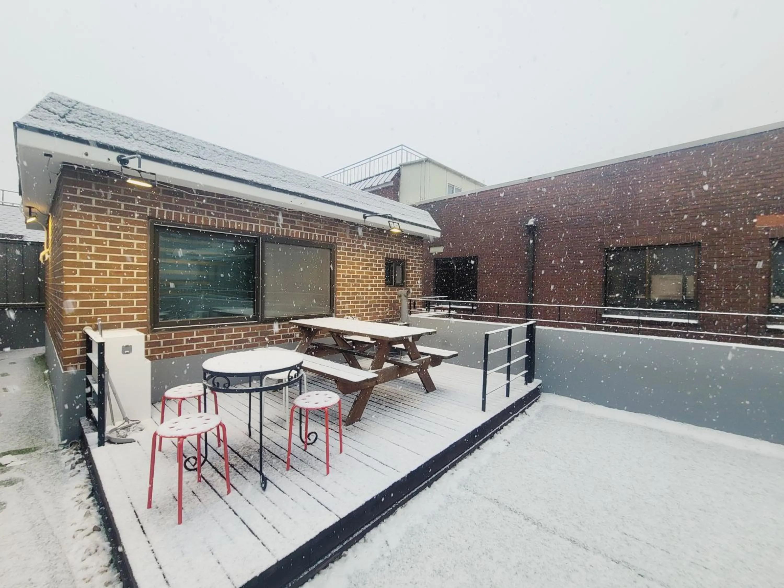 Balcony/Terrace in Olive Hostel MyeongDong