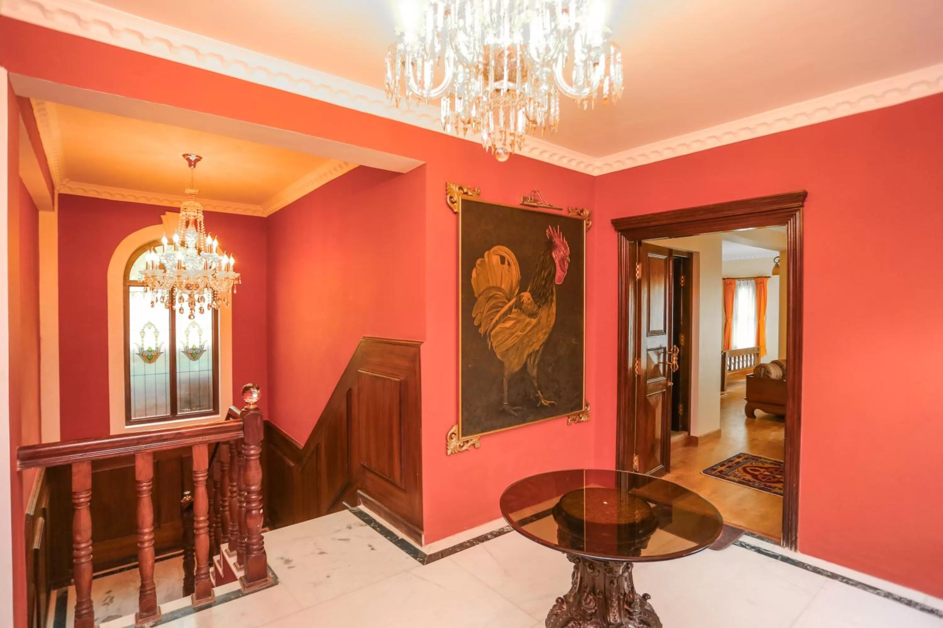 Decorative detail in Baber Mahal Vilas - The Heritage Hotel