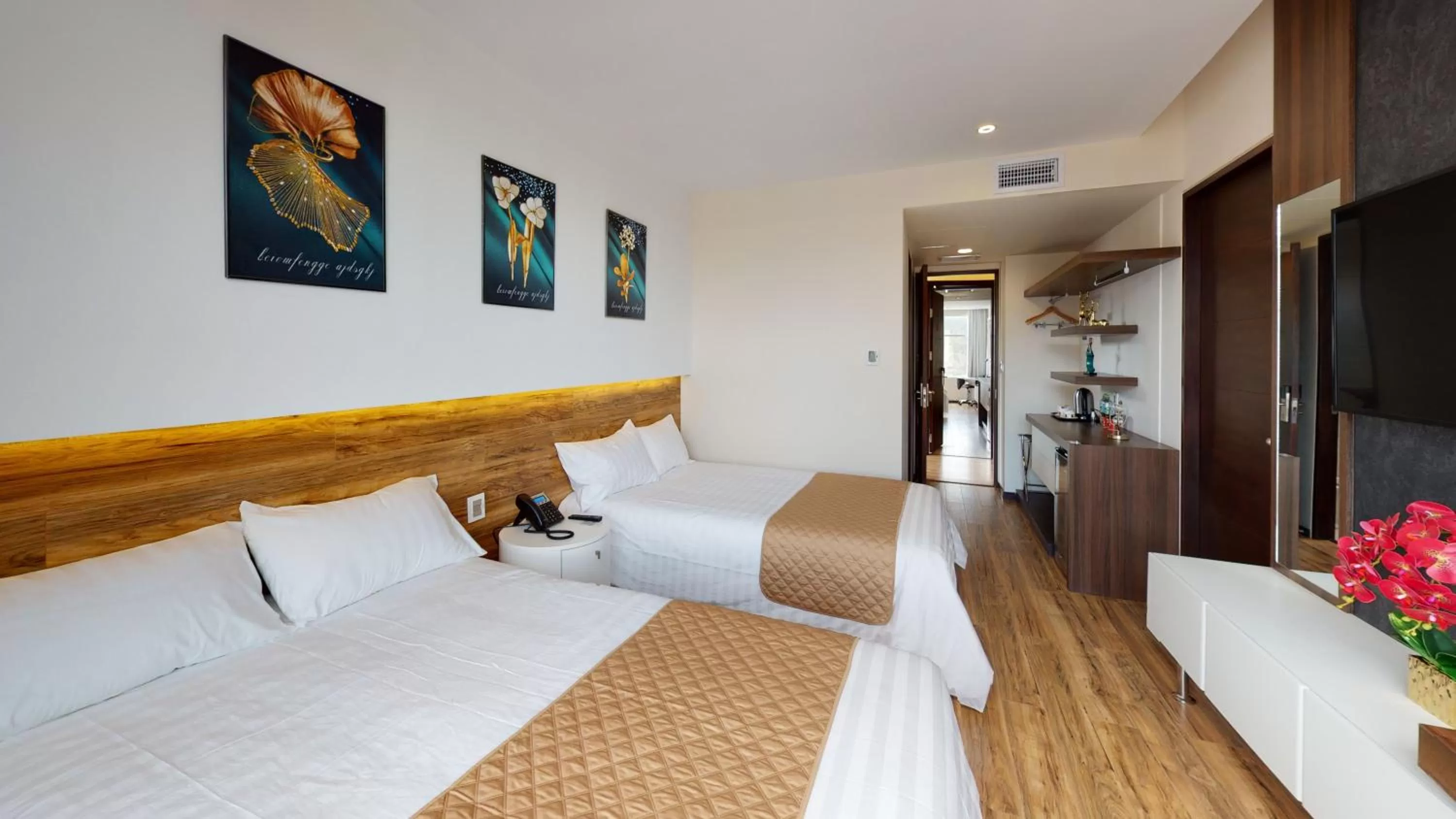 Bed in Hotel La Peonía