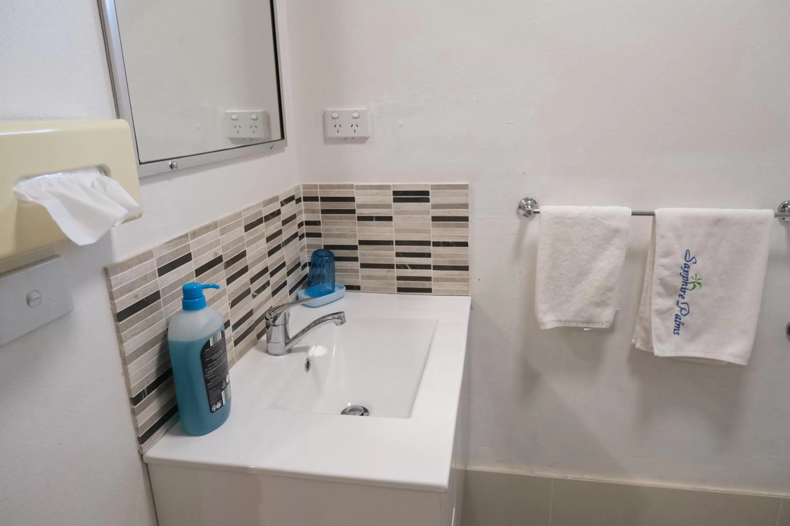 Toilet in Sapphire Palms Motel