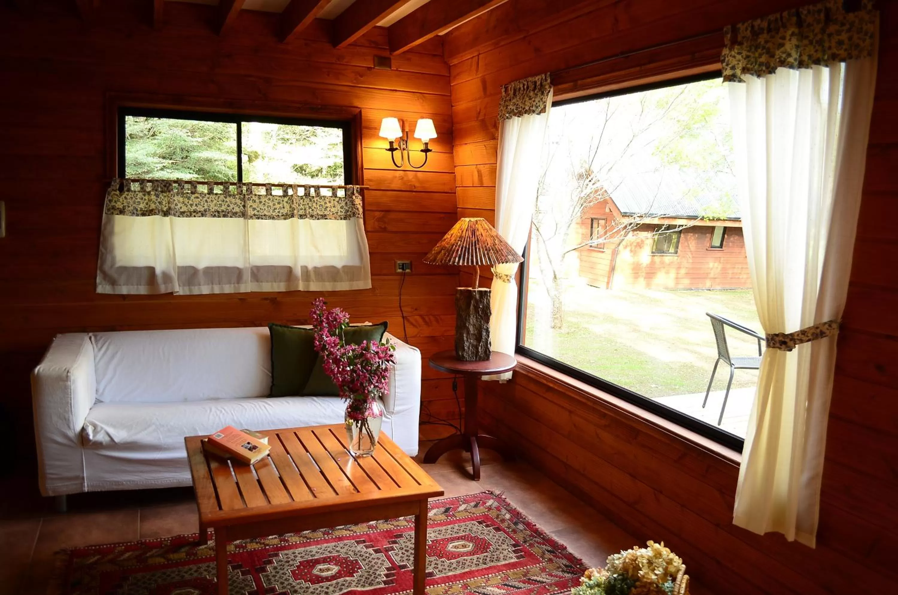 Decorative detail, Seating Area in Hotel Salto del Carileufu