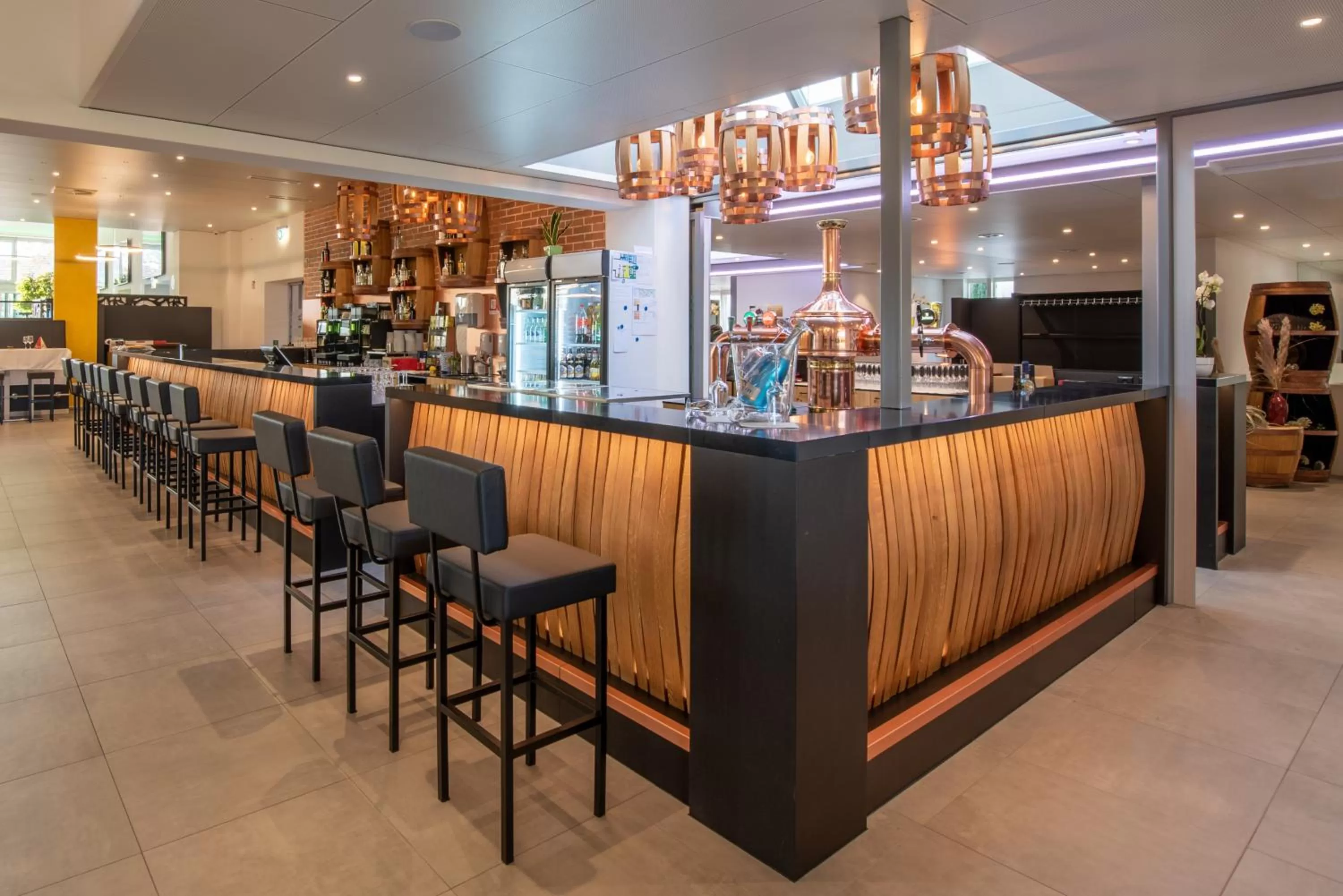 Lounge or bar in Hotel Egerkingen, idealer Zwischenstopp