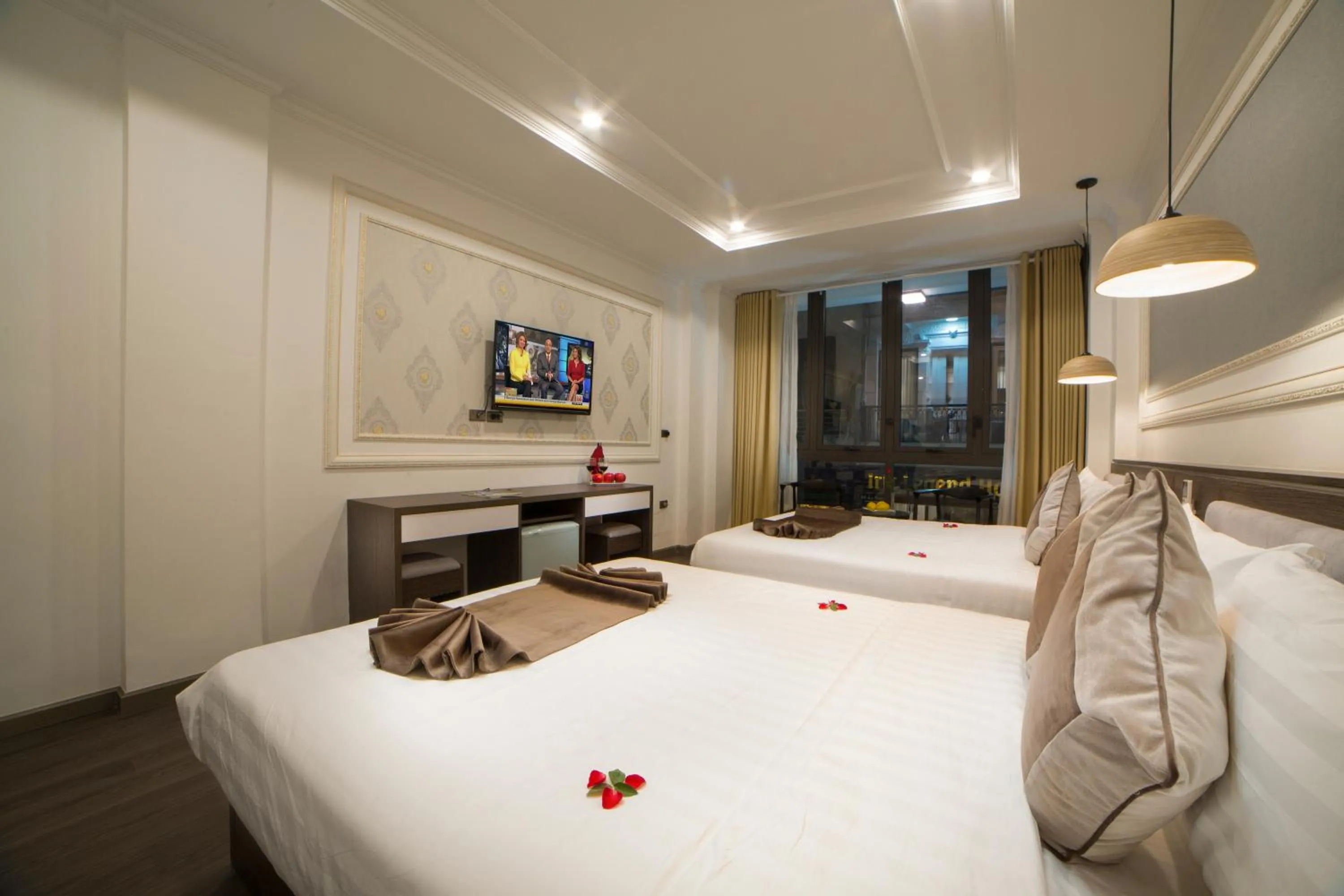 Bed in Galliot Central Hotel