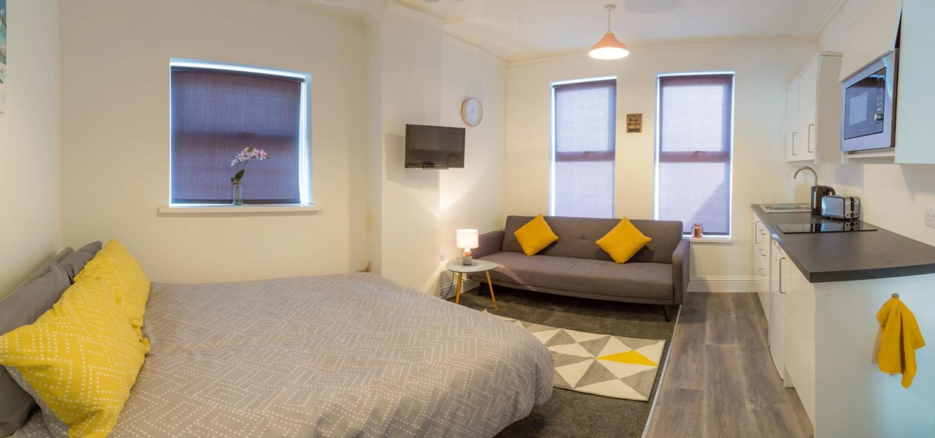 Bedroom in Rock Salt Studios