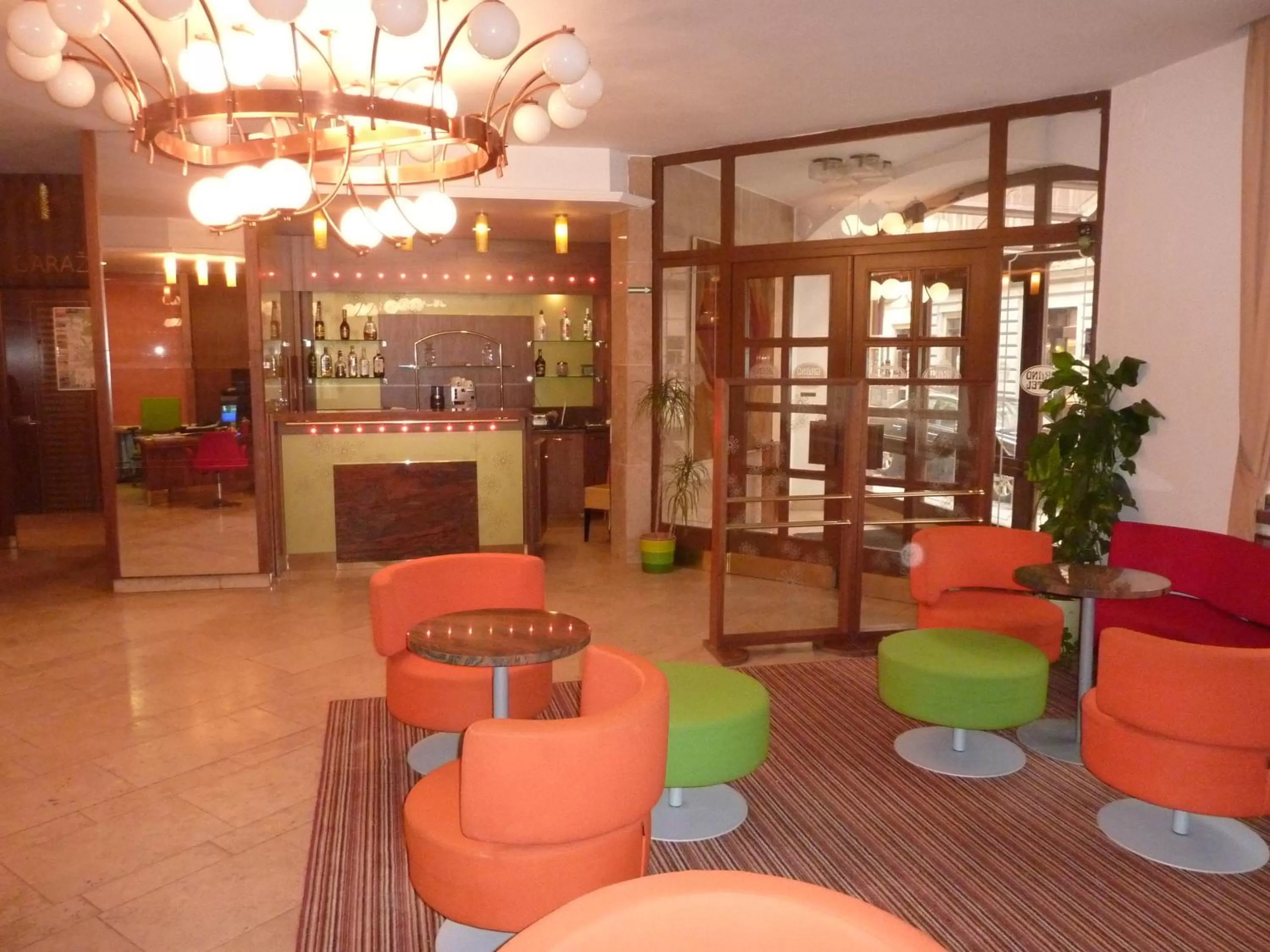 Lobby or reception in Grandhotel Garni