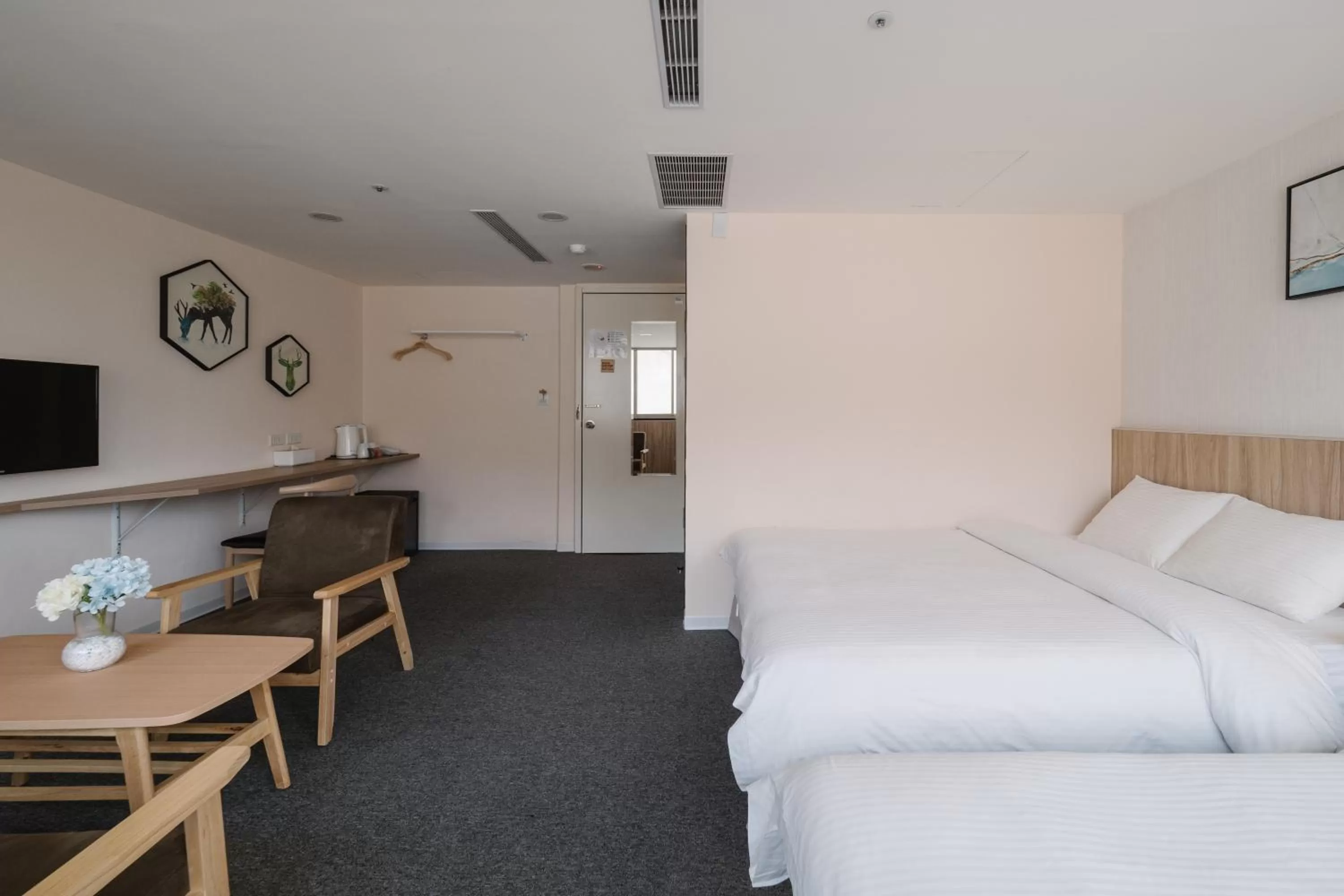 Bedroom in Hotel attic