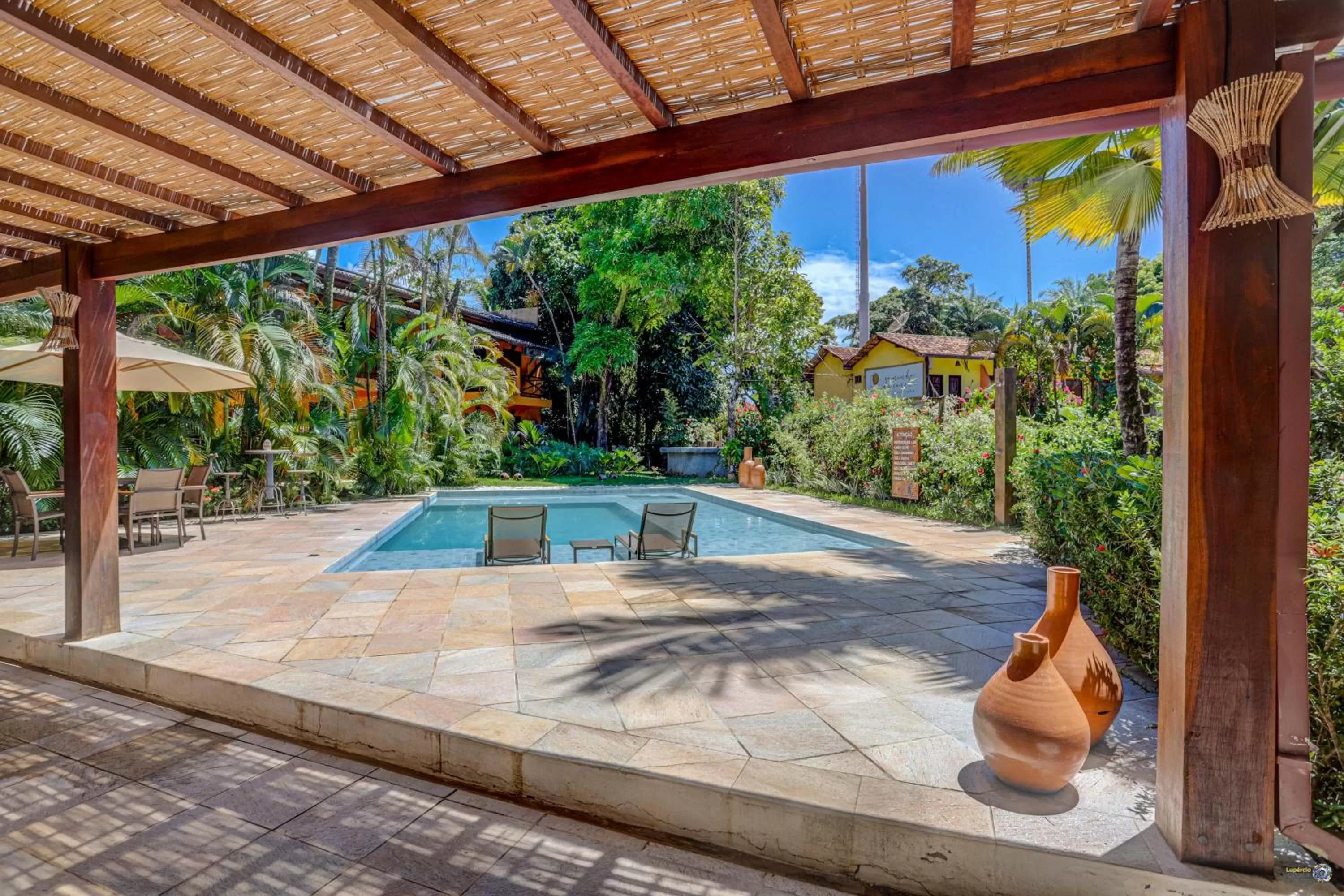 Patio in Pousada Villa N'kara