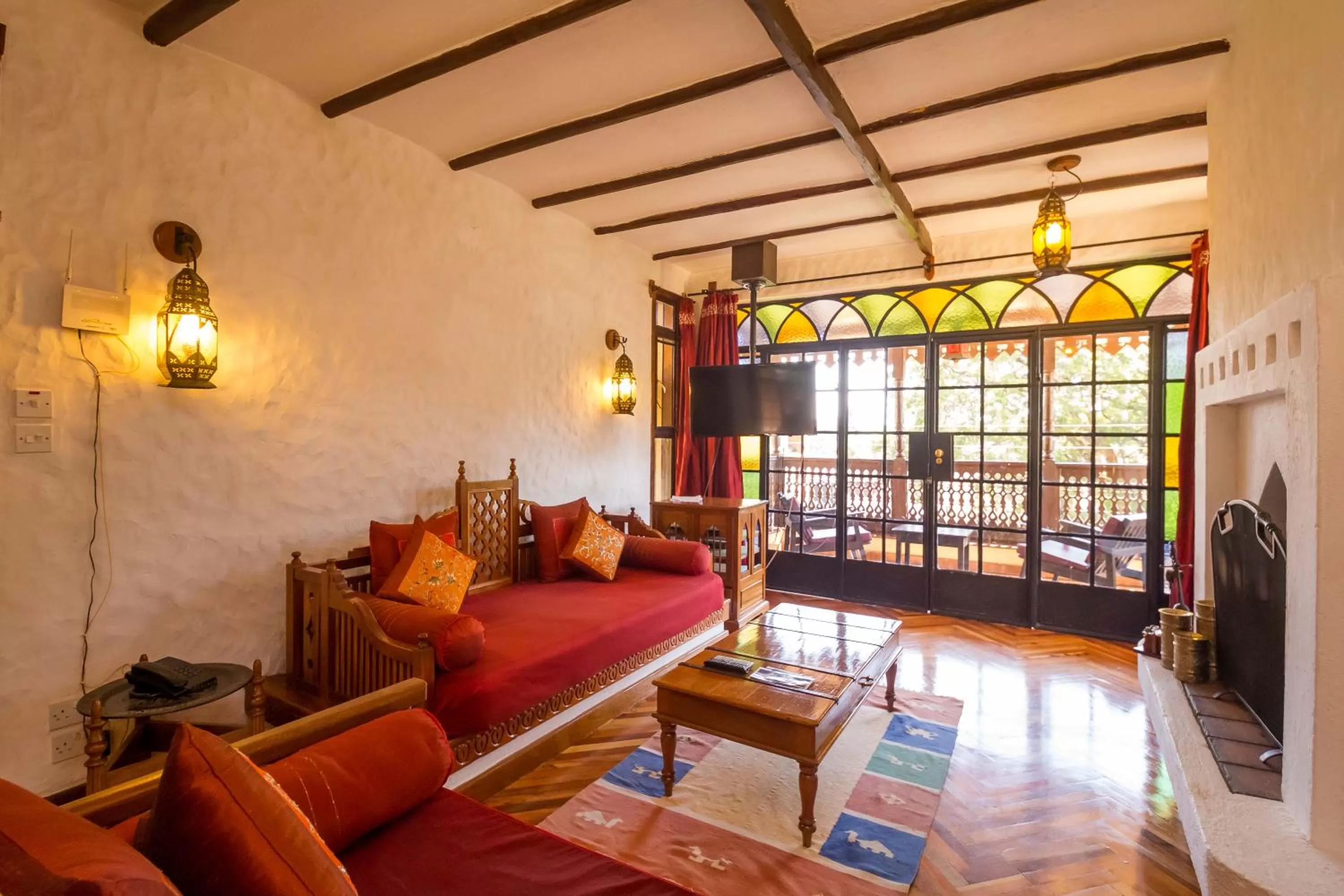 Living room, Bed in The King Post