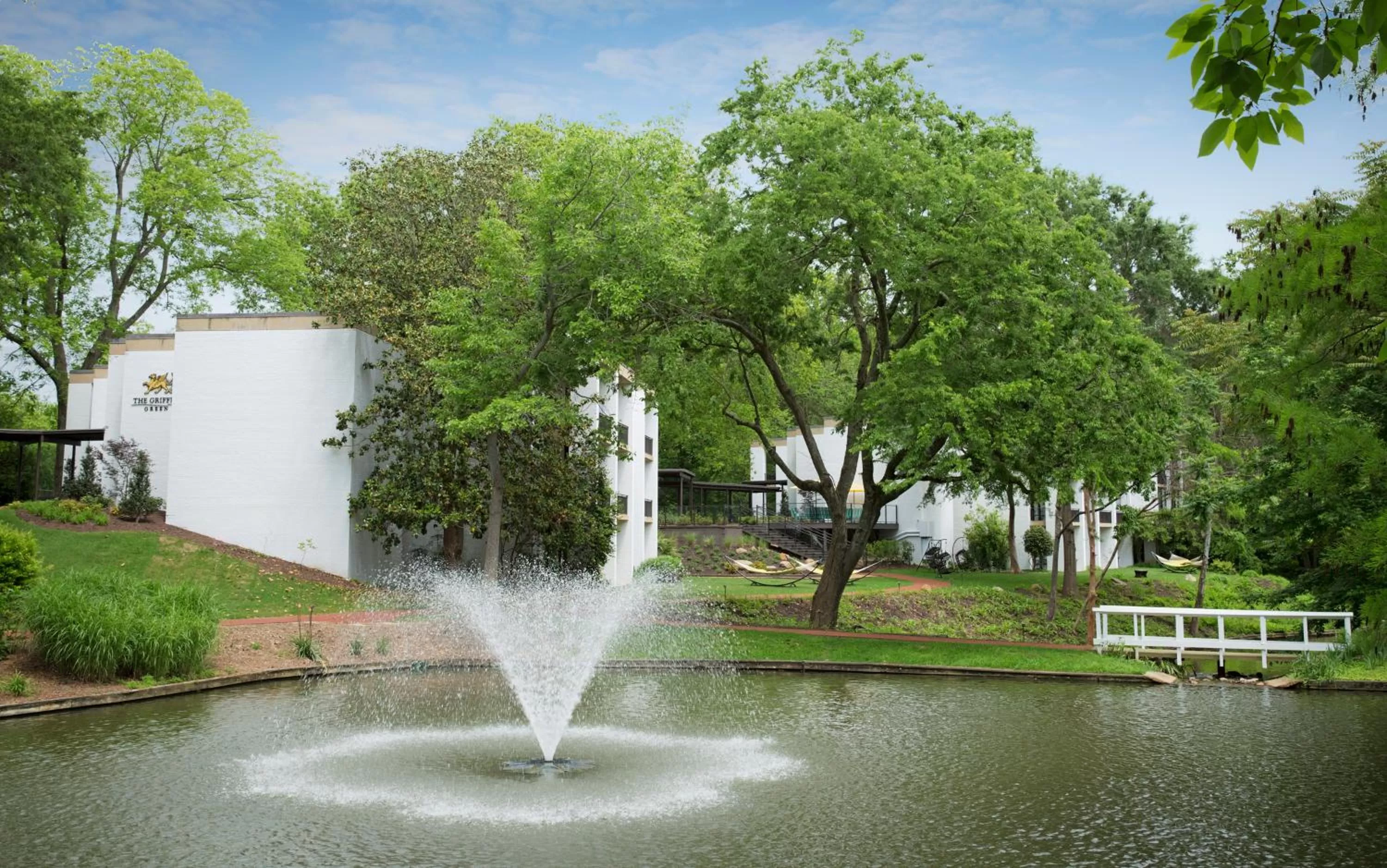 Garden view in Griffin Hotel, an official Colonial Williamsburg Hotel