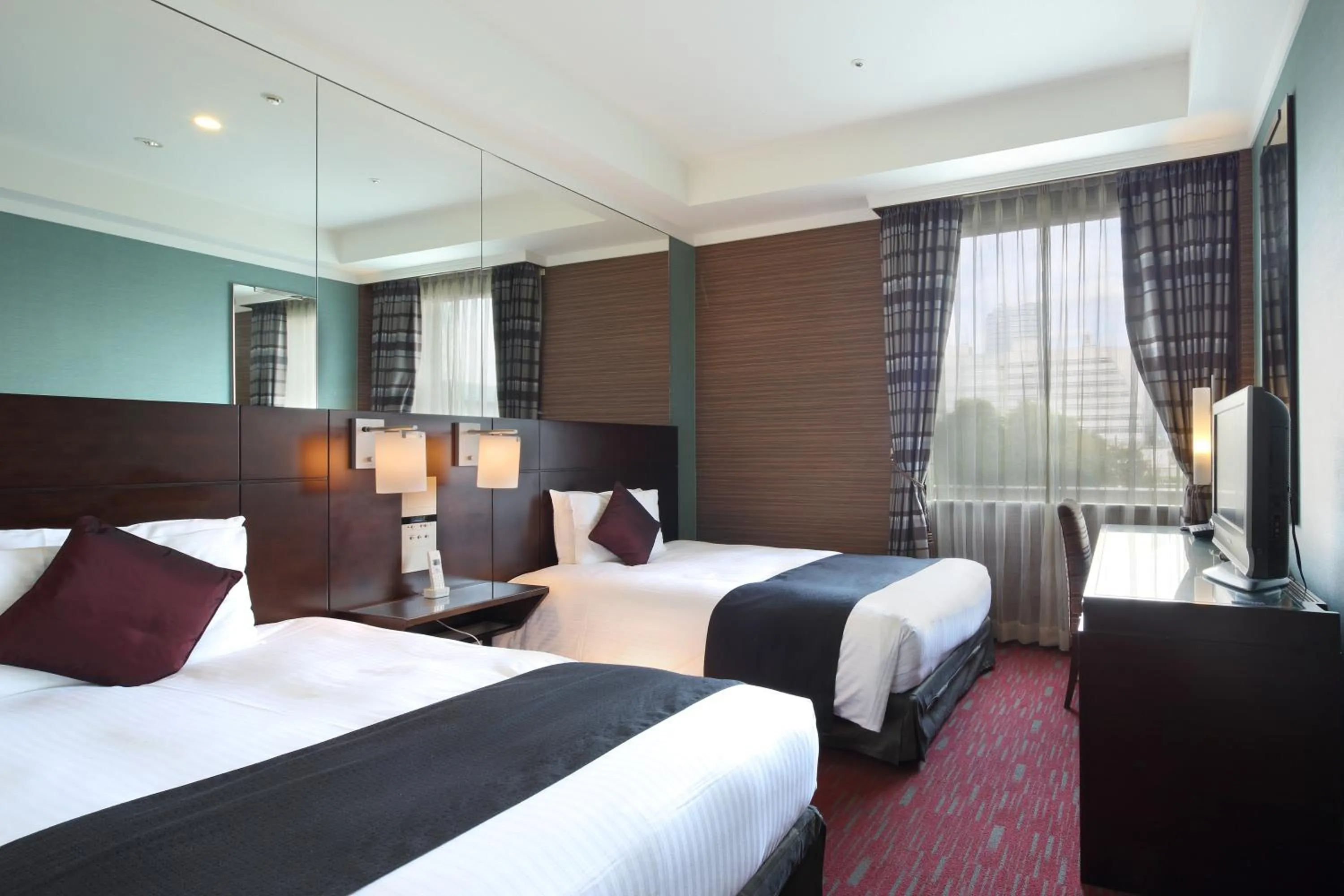 Bed in Hotel Trusty Tokyo Bayside