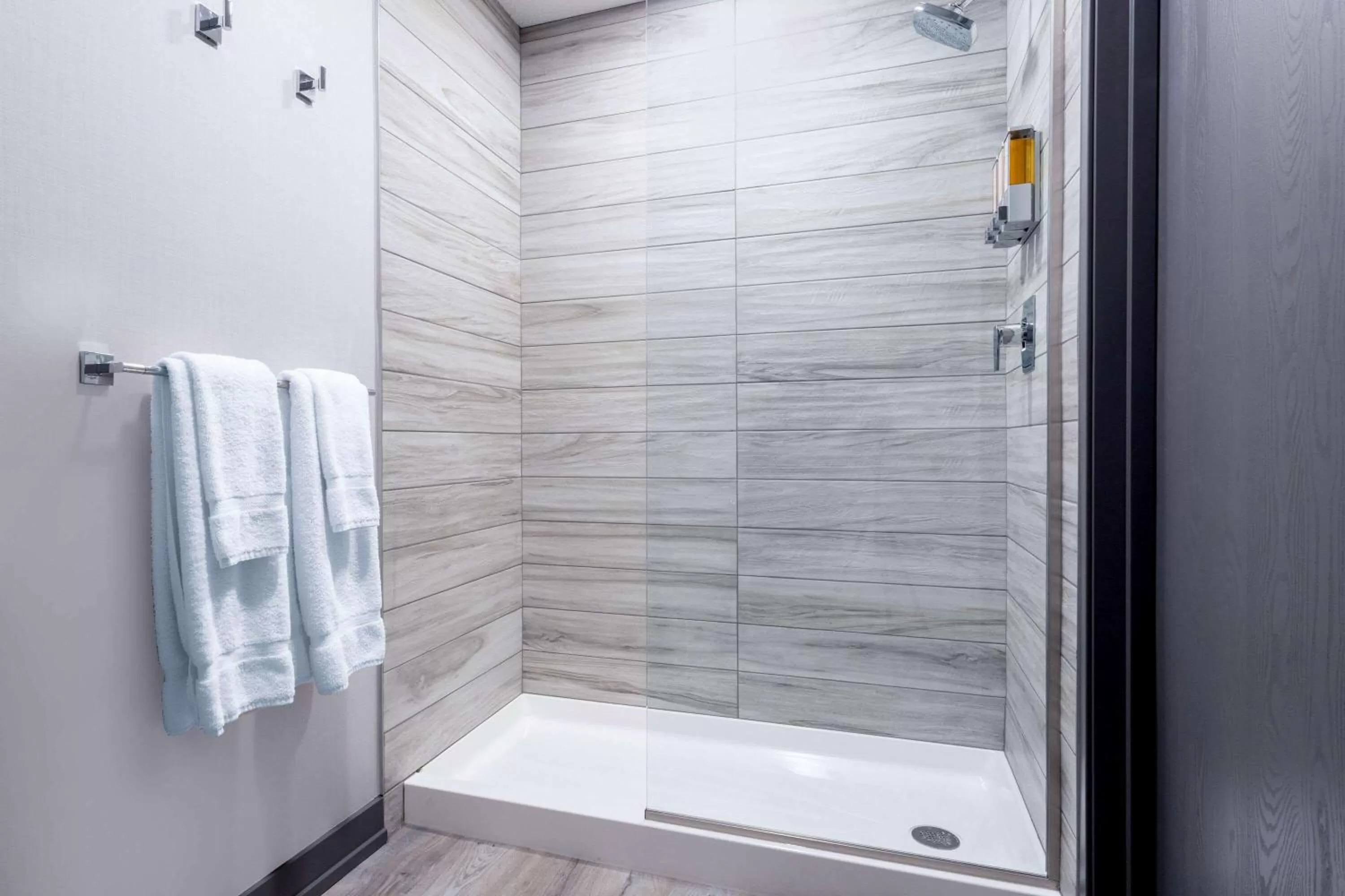 Shower in Travelodge by Wyndham Elkhart
